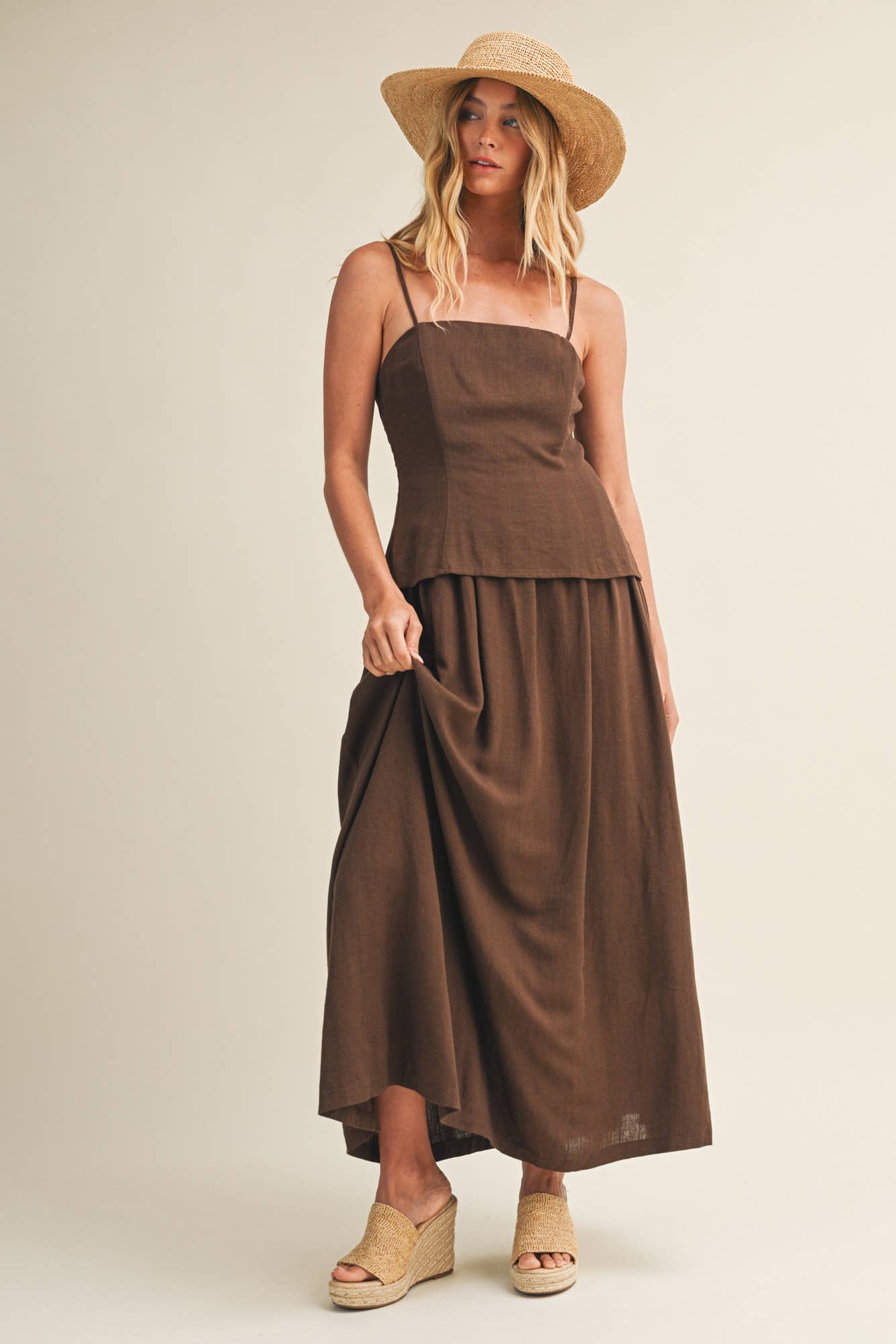 Brown Cami Dress