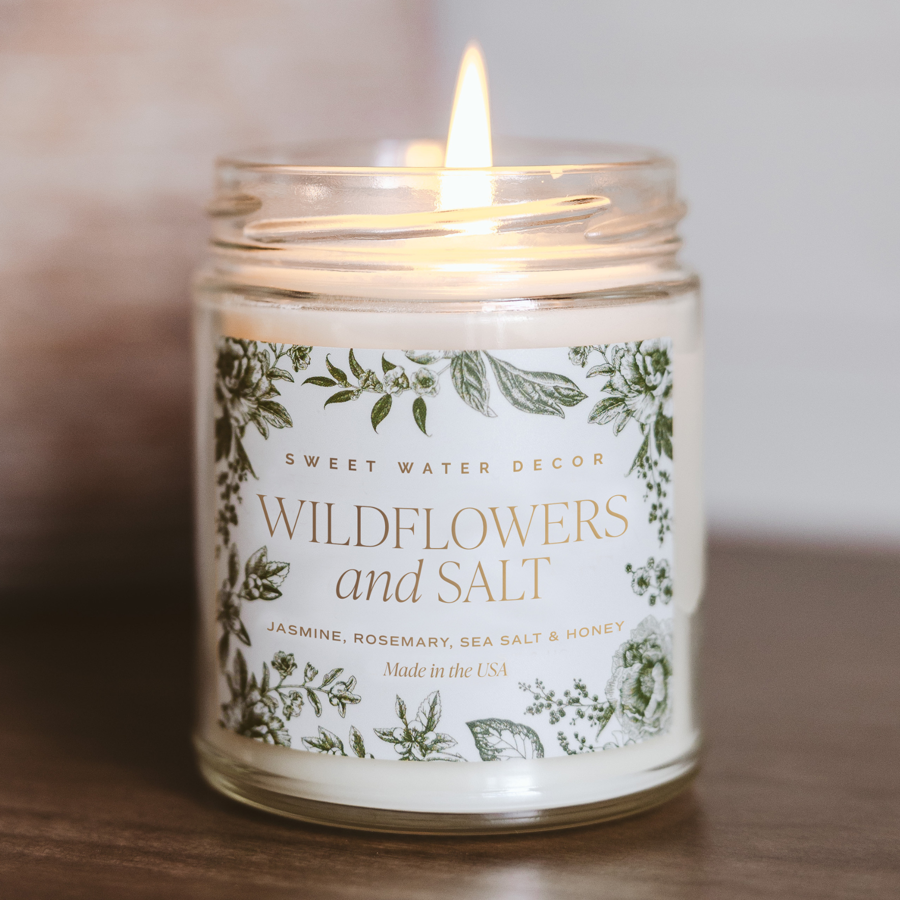 Wildflowers and Salt 9 oz Soy Candle - FINAL SALE