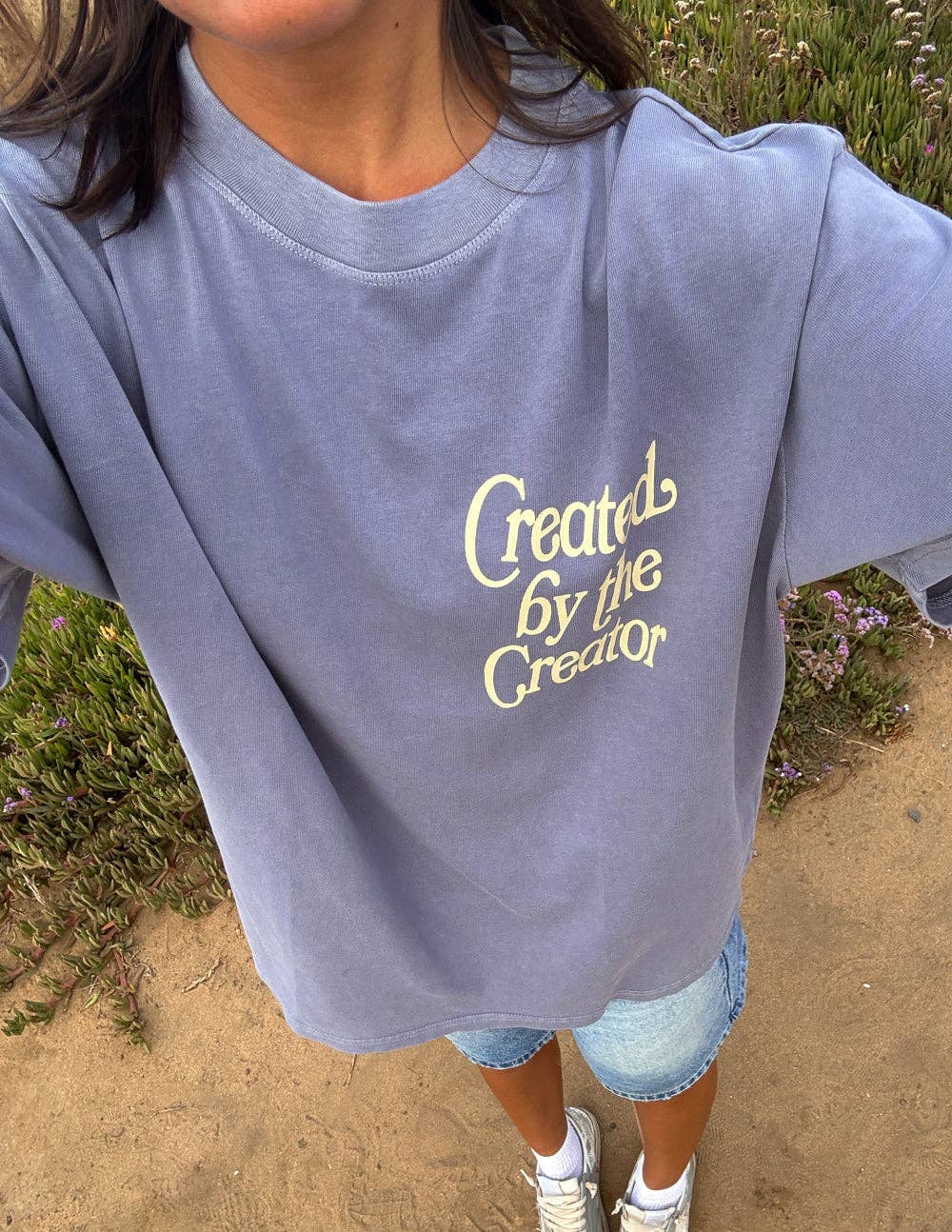Created by the Creator Plum Tee