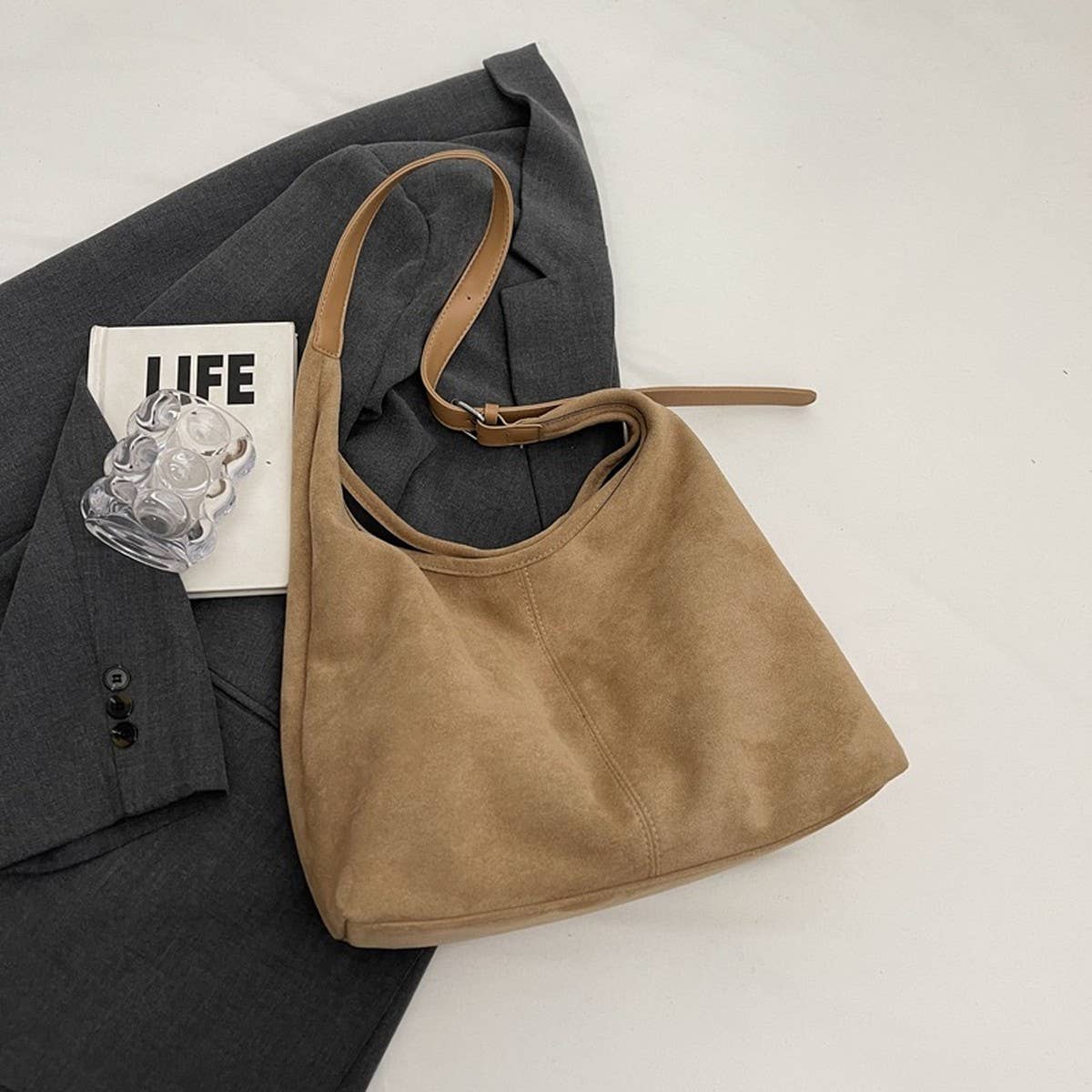 Khaki Tote Bag