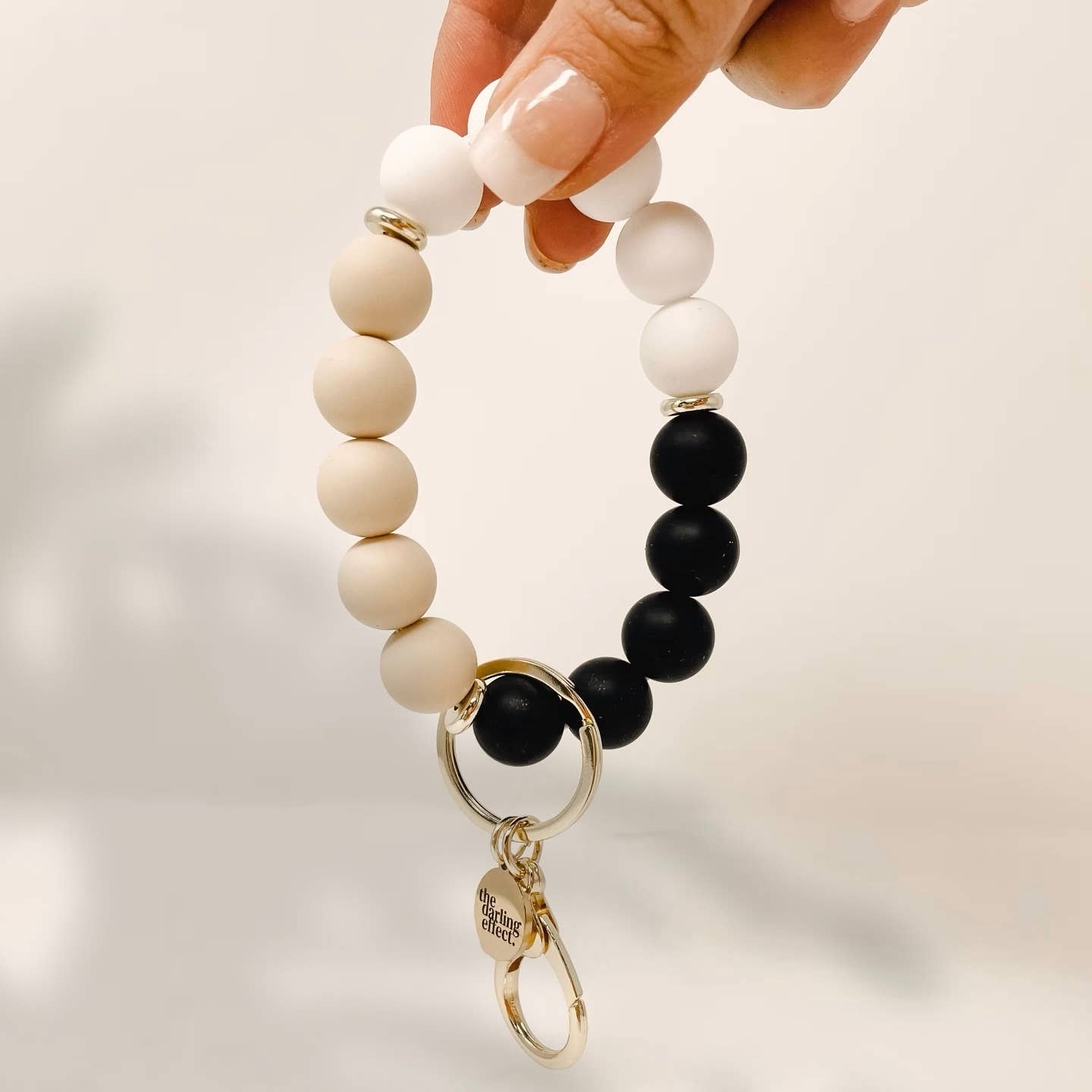 Hands-Free Silicone Beaded Keychain Wristlet -Keep It Classy