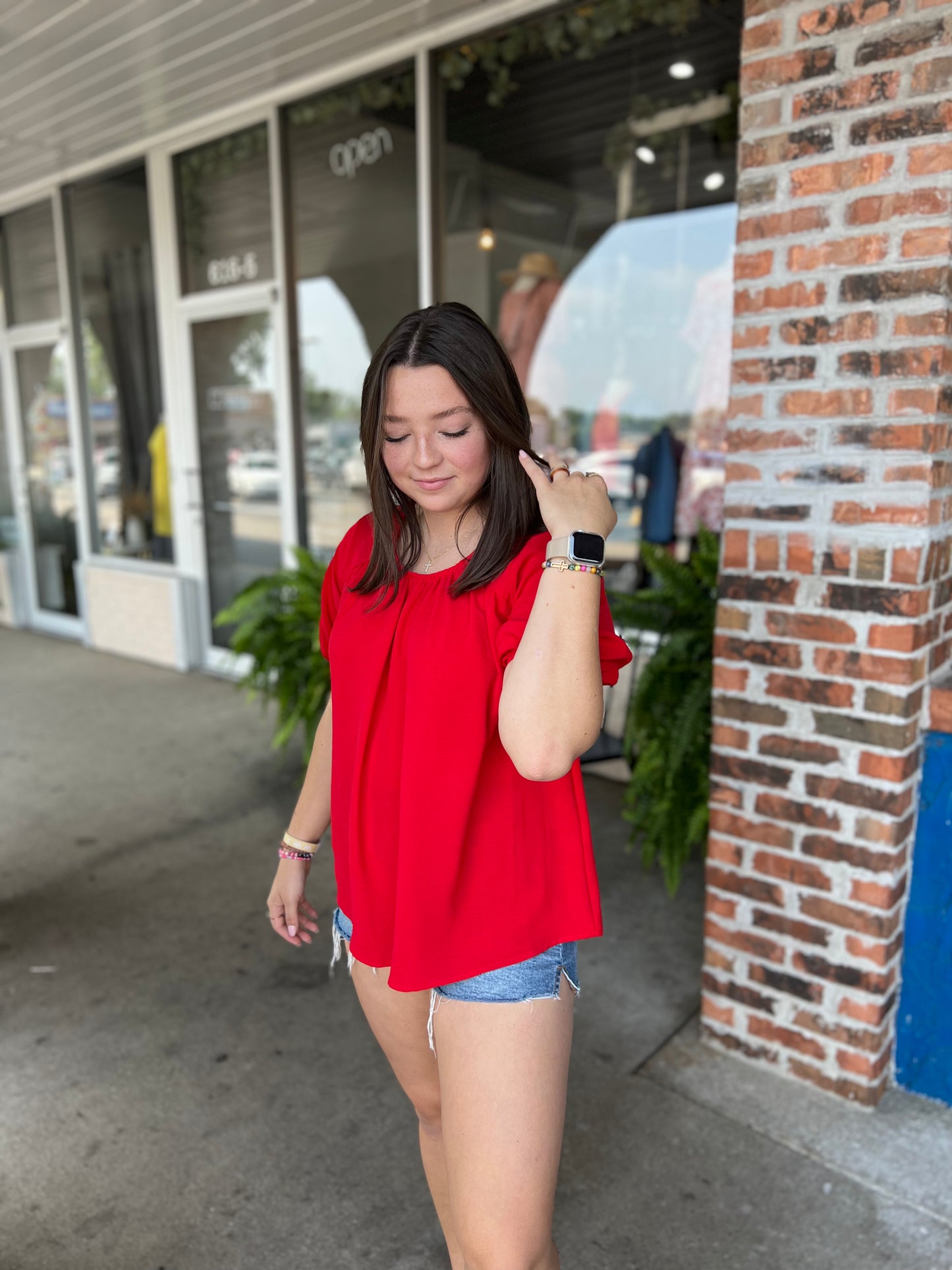 Red Solid Top
