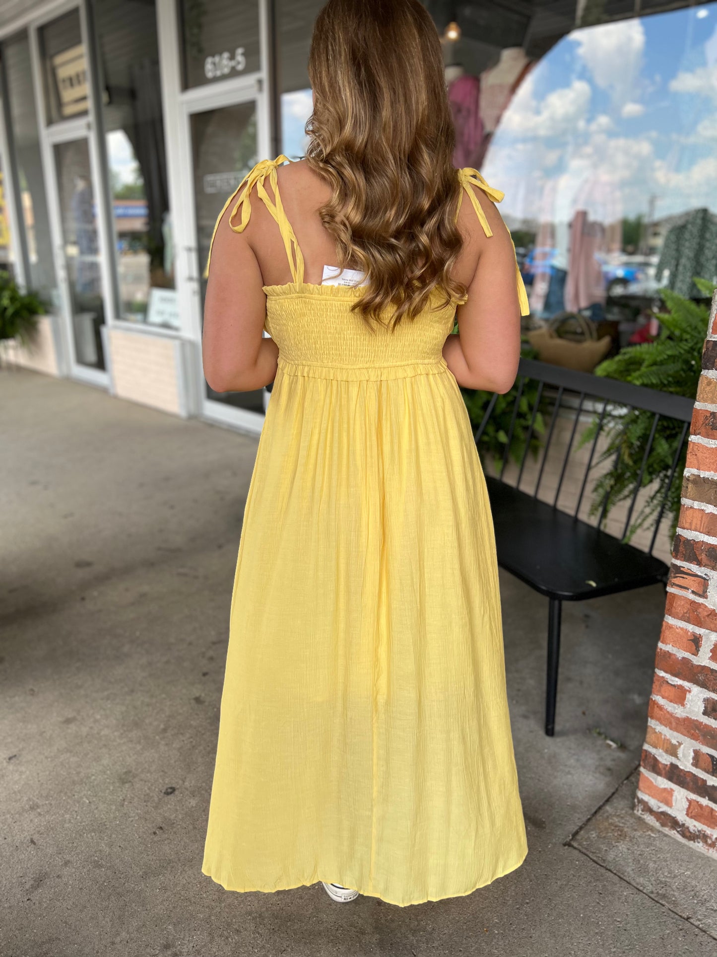 Yellow Midi Dress