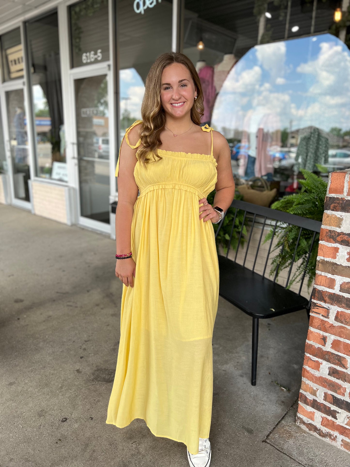 Yellow Midi Dress