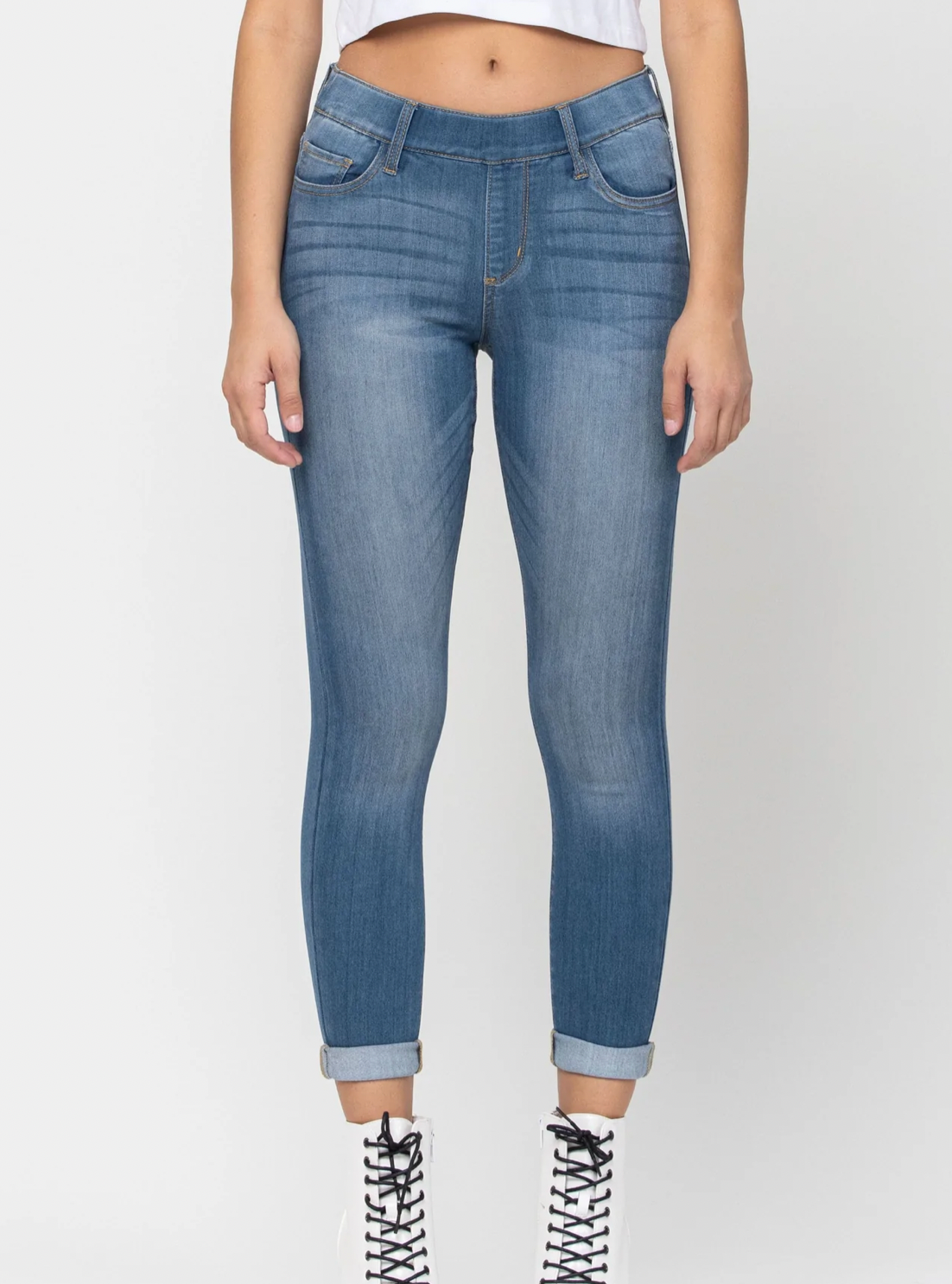 Pull On Crop Skinny
