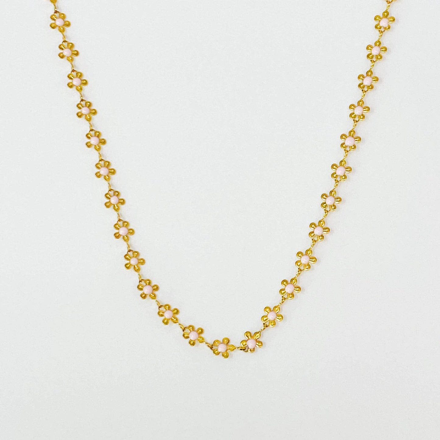 Color Drip Flower Necklace