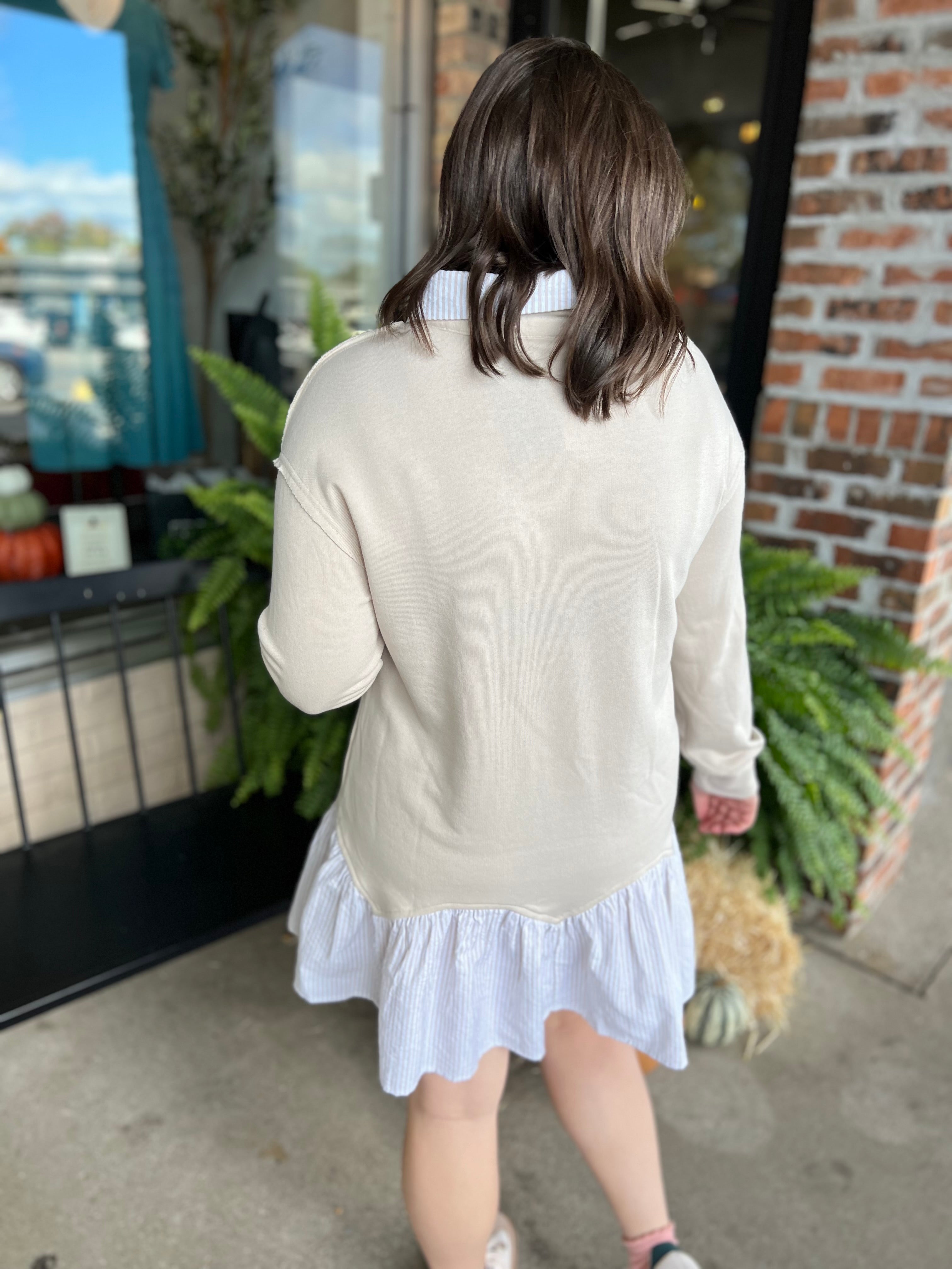 Seashell Sweatshirt Dress