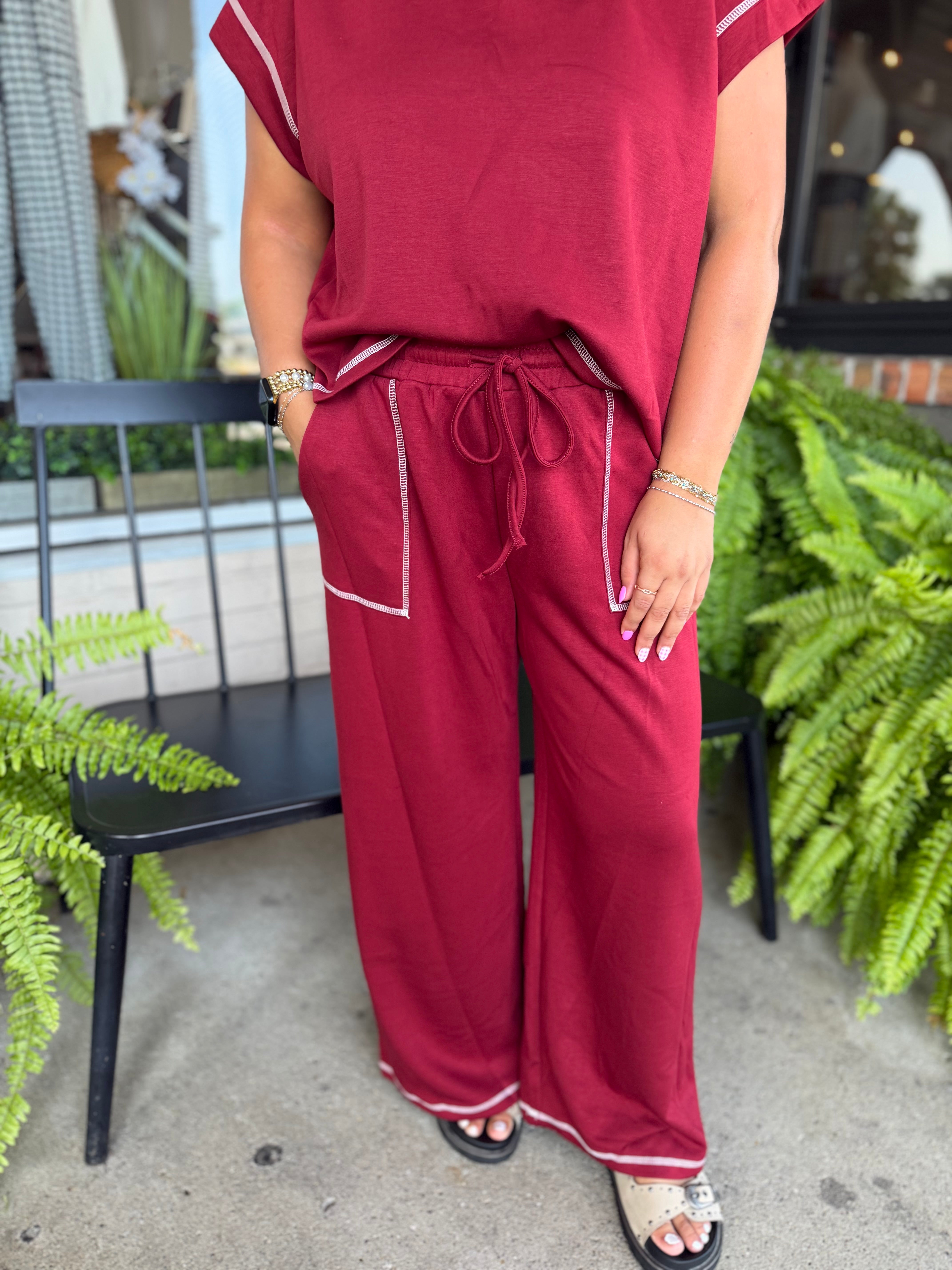 Maroon Scuba Lounge Pants