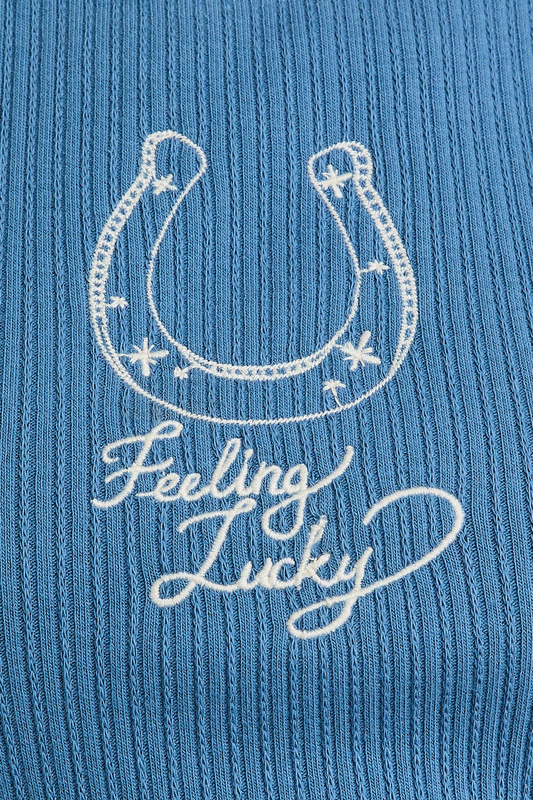 Feeling Lucky Embroidered Tank - FINAL SALE