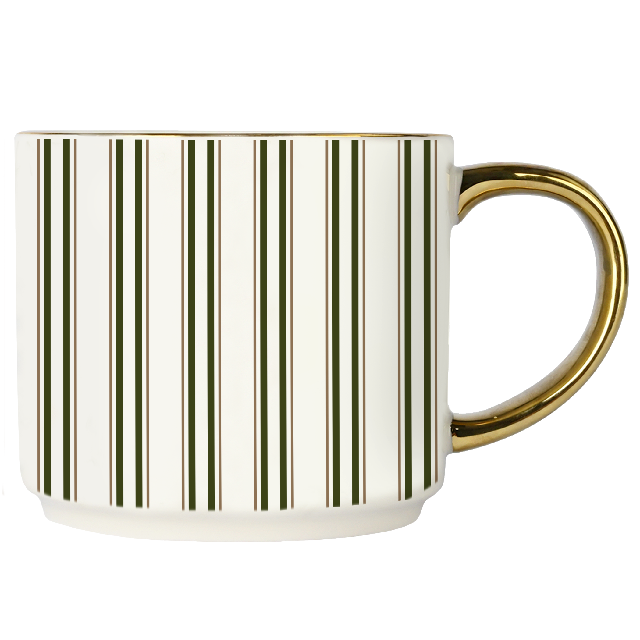 Green Stripe Coffee Mug