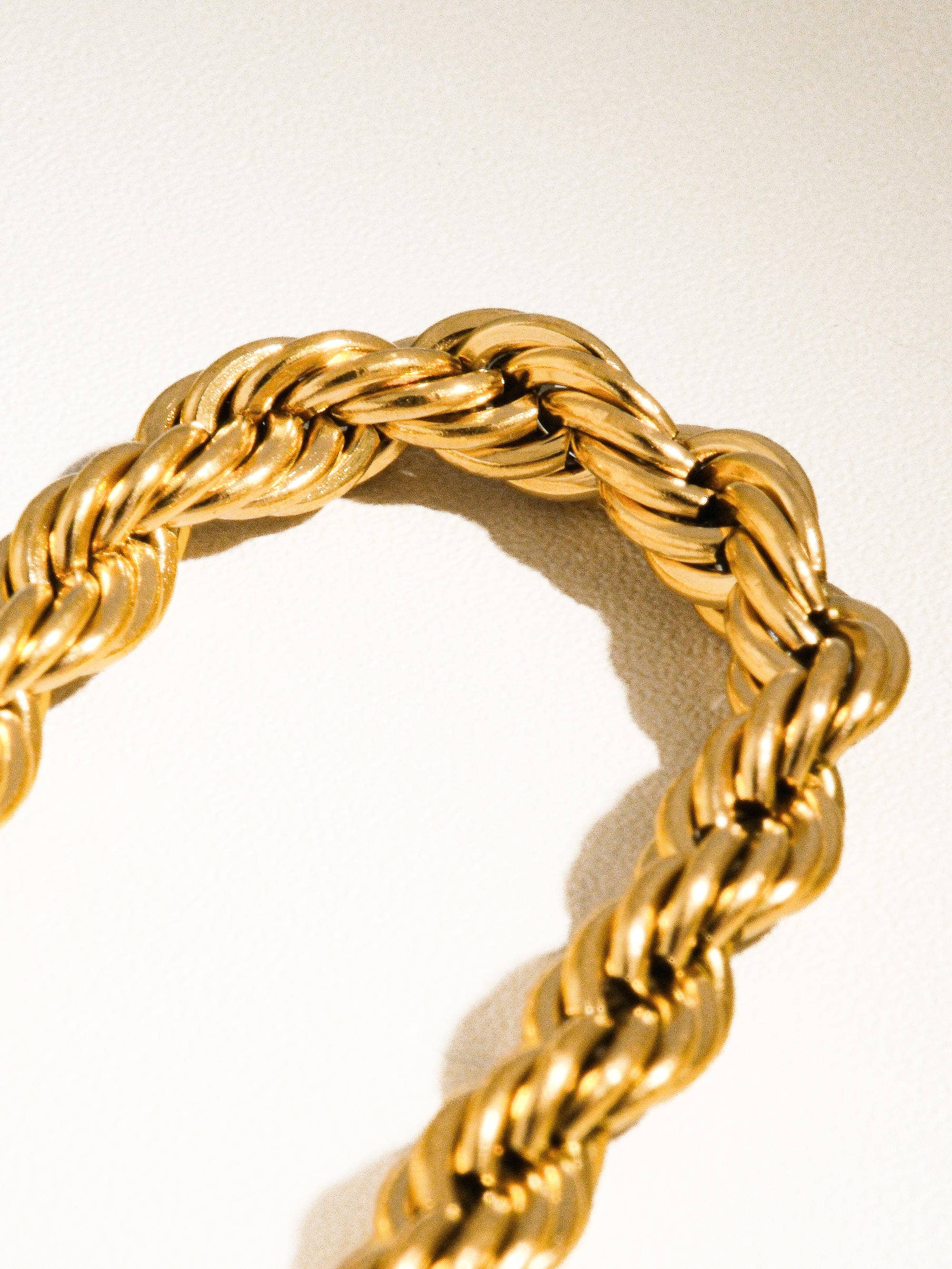 18K Gold Non-Tarnish Braided Stackable Bracelet