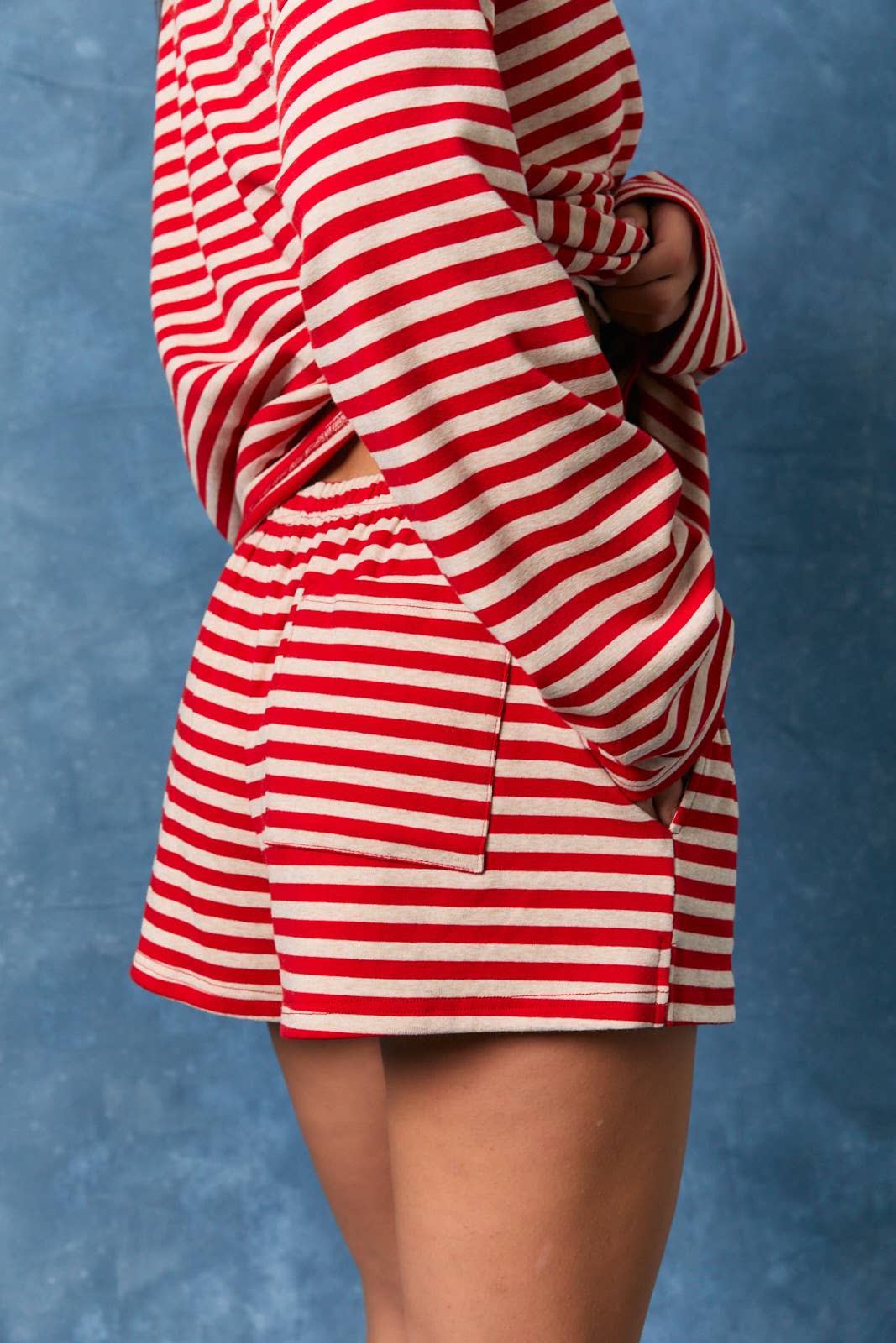 Red Stripe Shorts