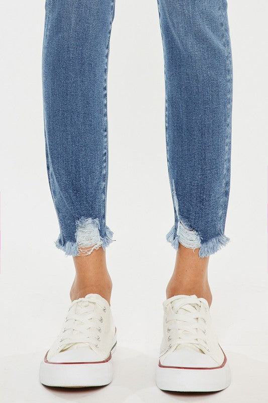 High Rise Ankle Skinny