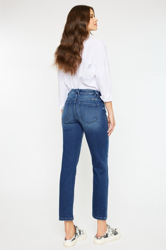 Mid Rise Slim Straight