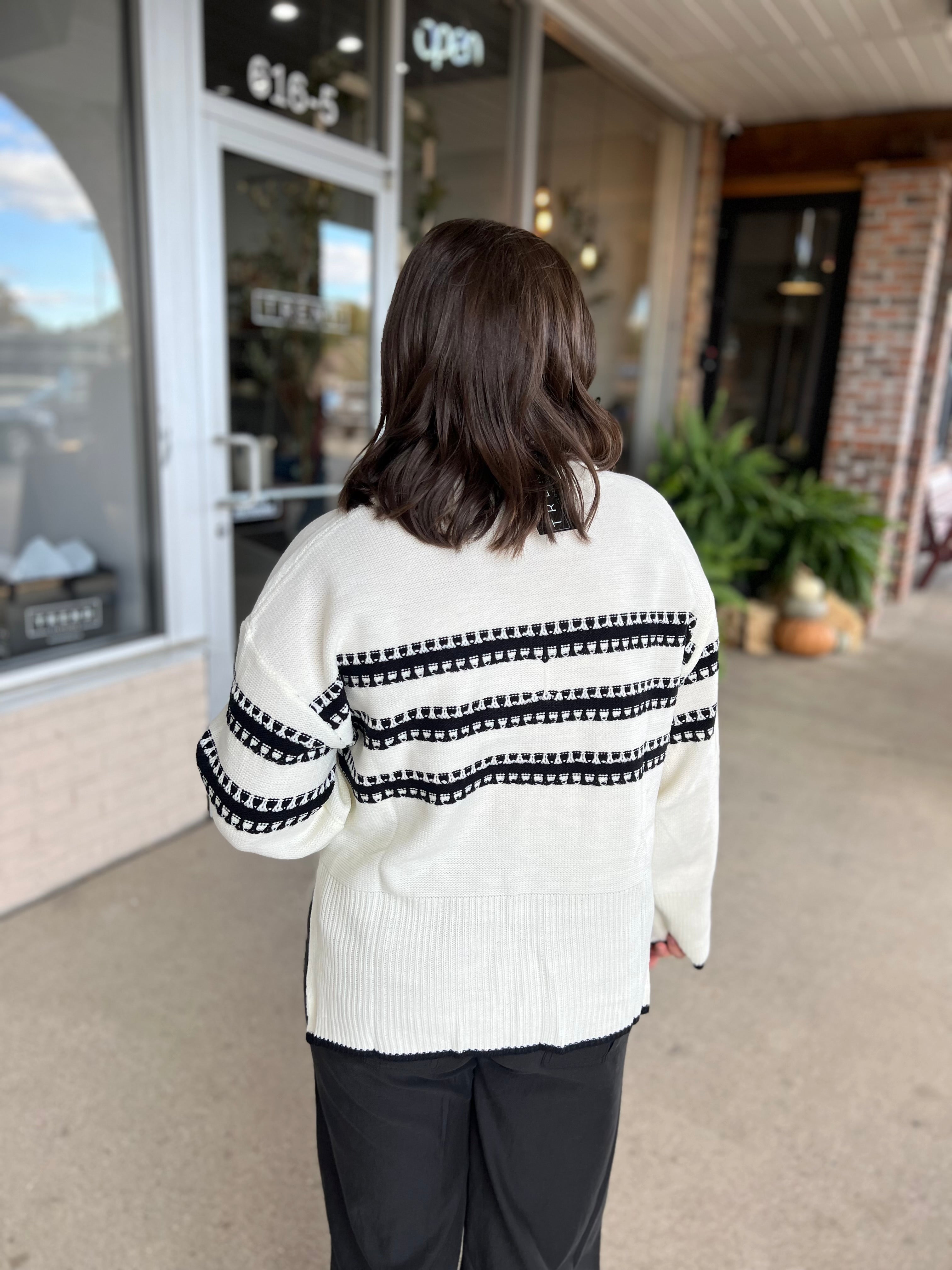 Black Stripe Sweater