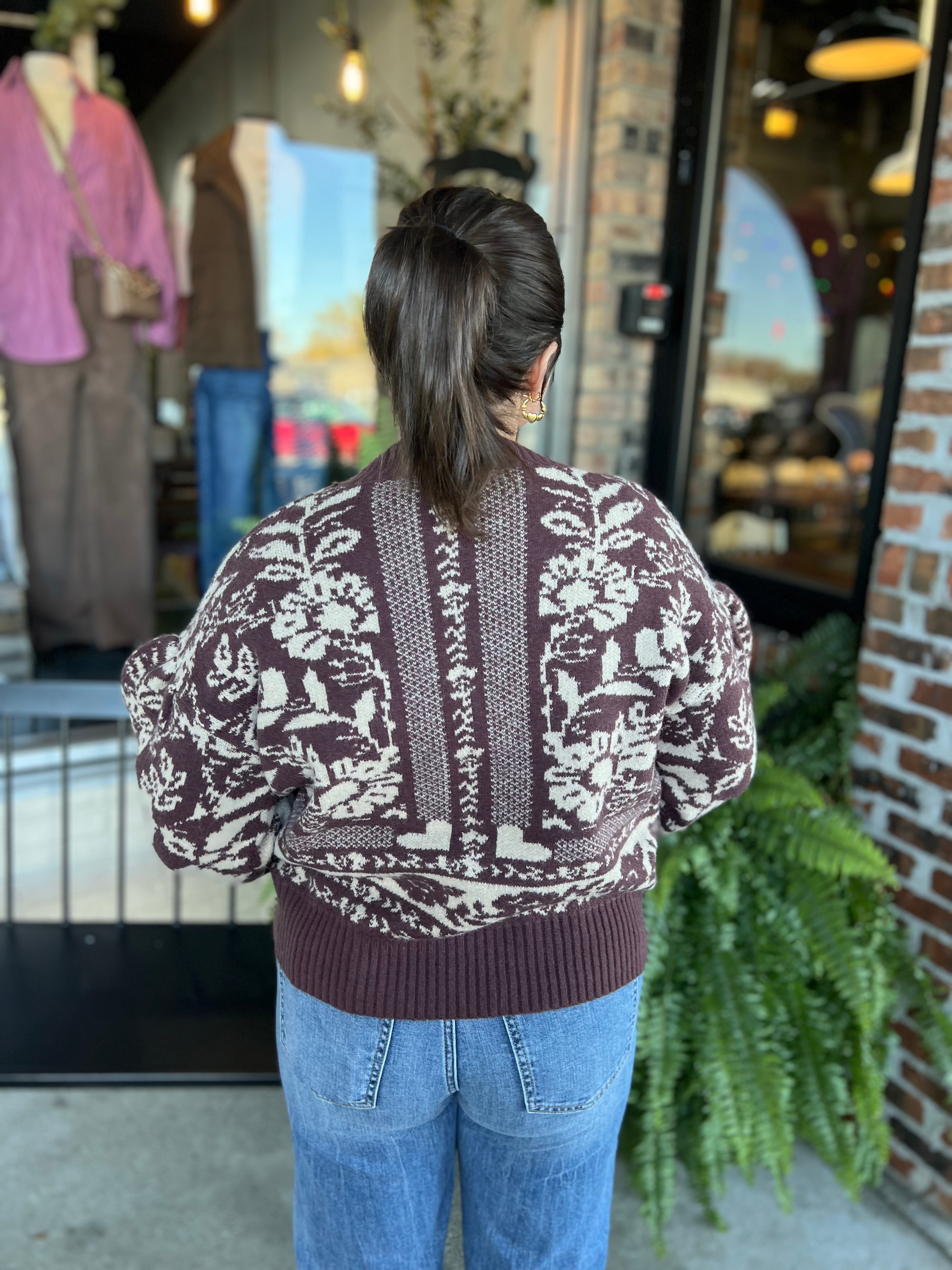 Vintage Flower Sweater - FINAL SALE