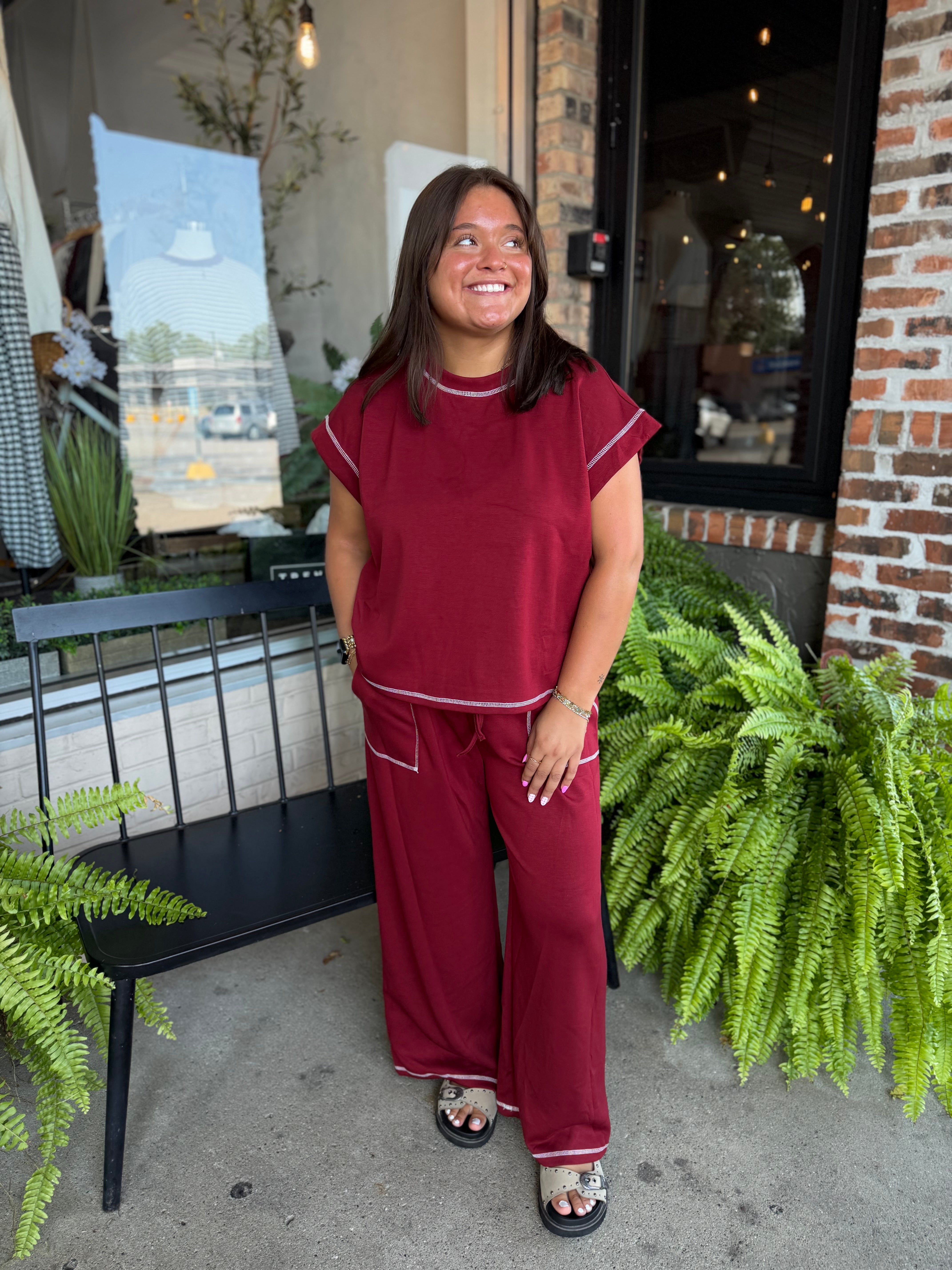 Maroon Scuba Lounge Pants