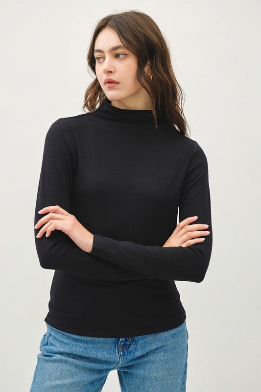 Black Mockneck Long Sleeve