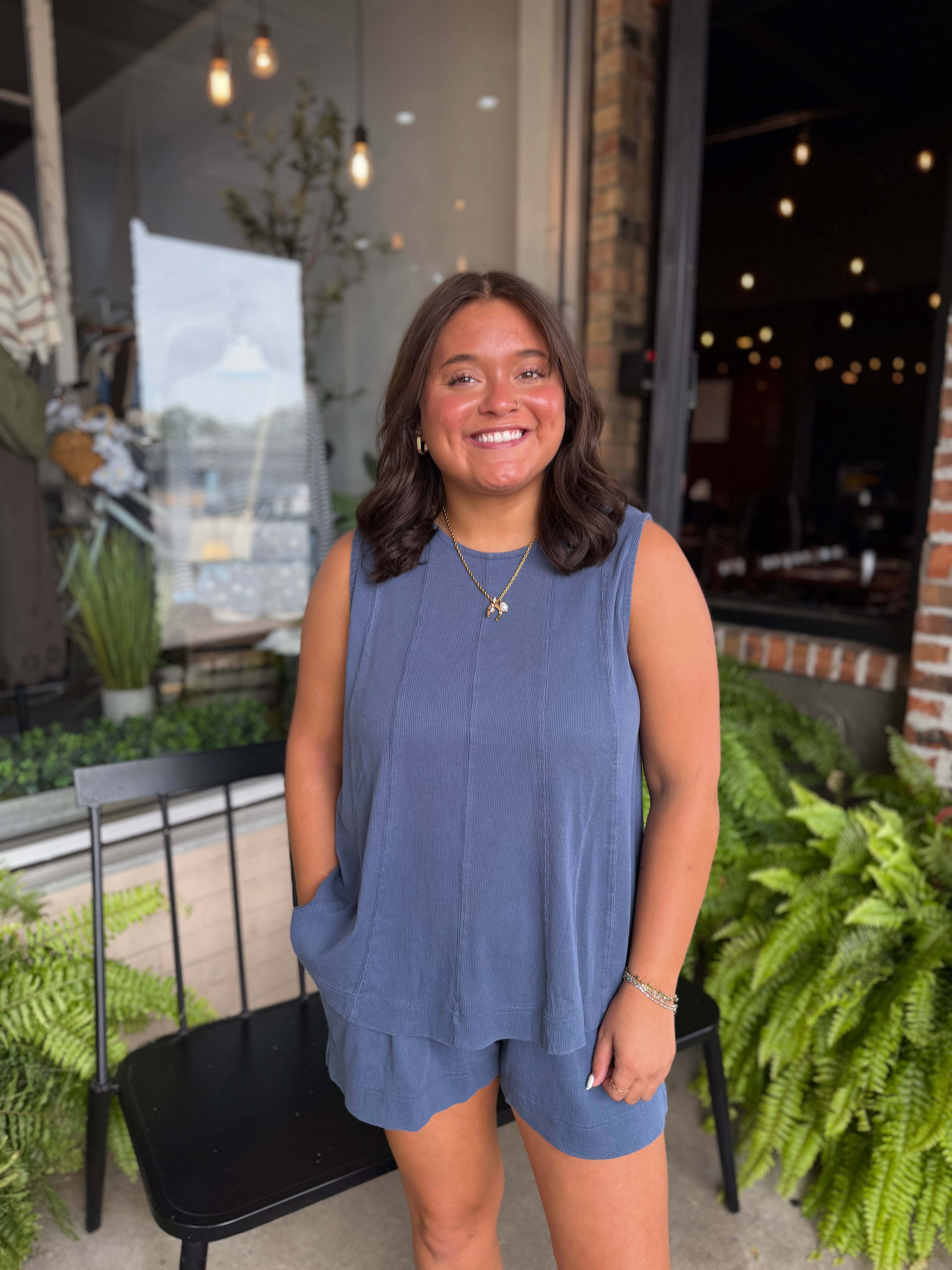 Ocean Babydoll top