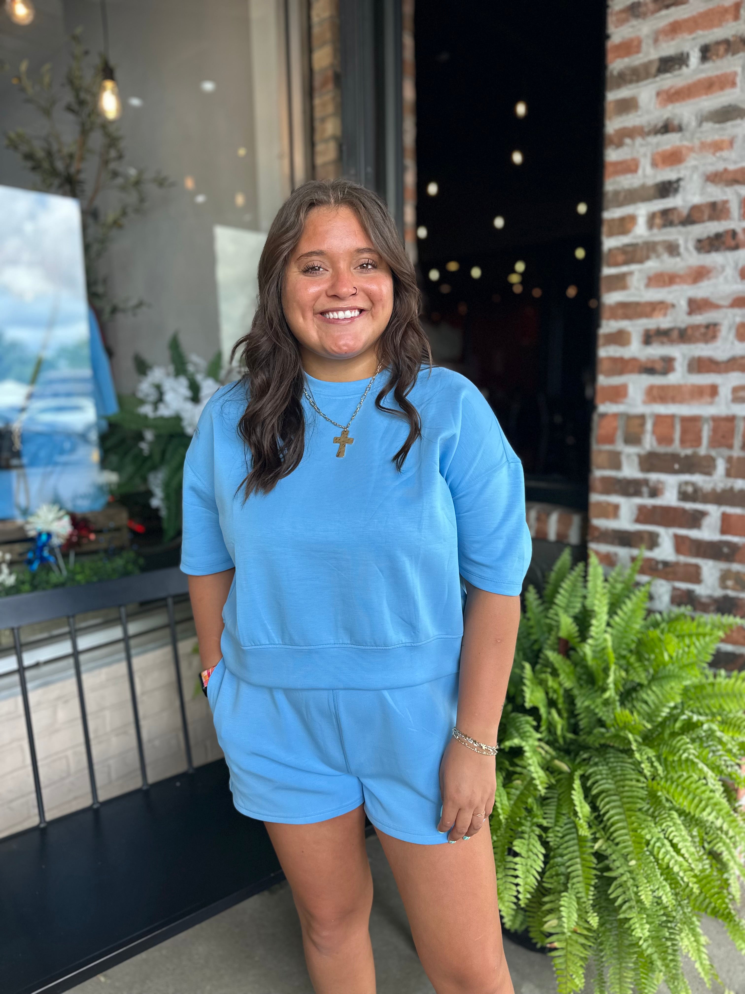 Blue Scuba Lounge Shorts