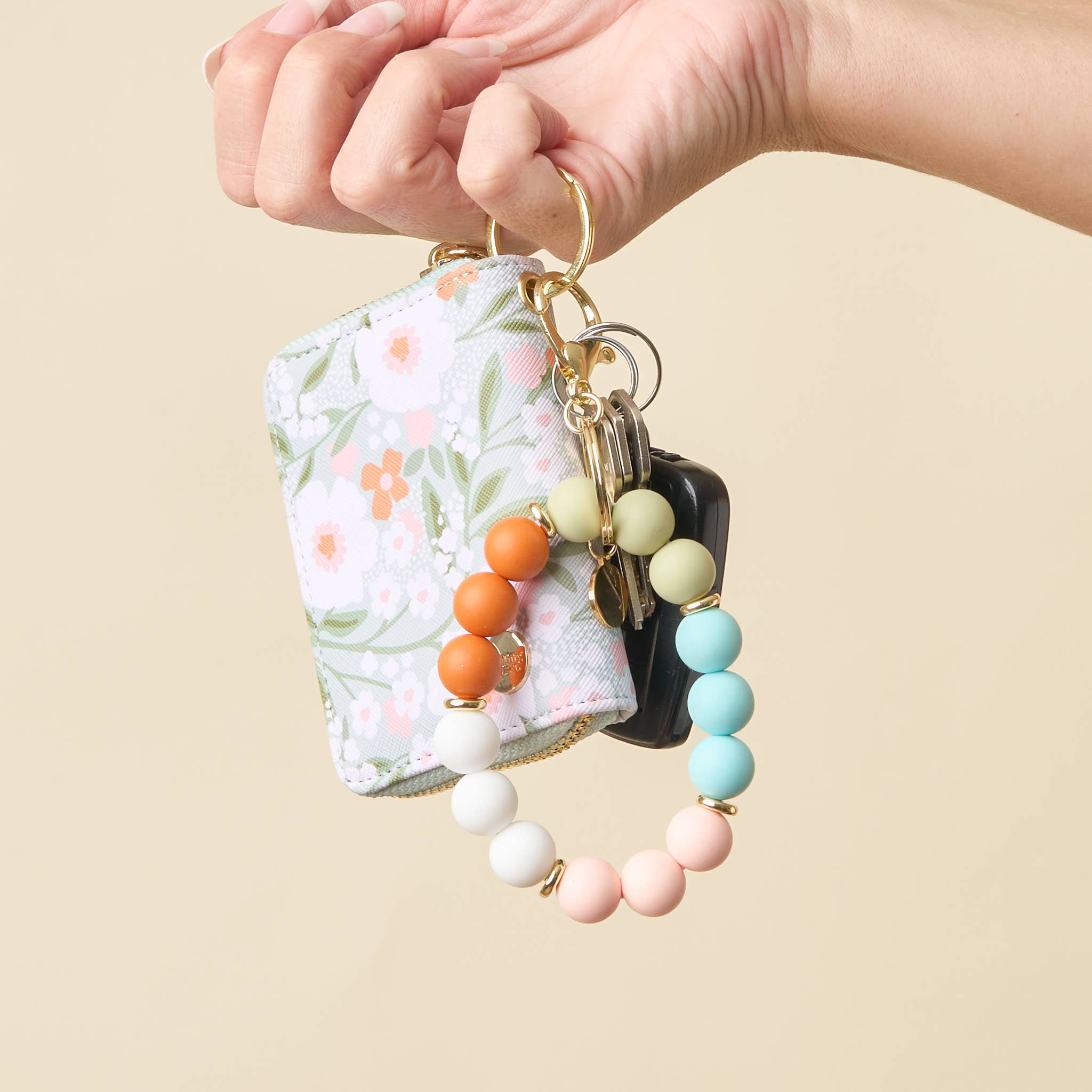 Hands-Free Keychain Wristlet-Happy Place