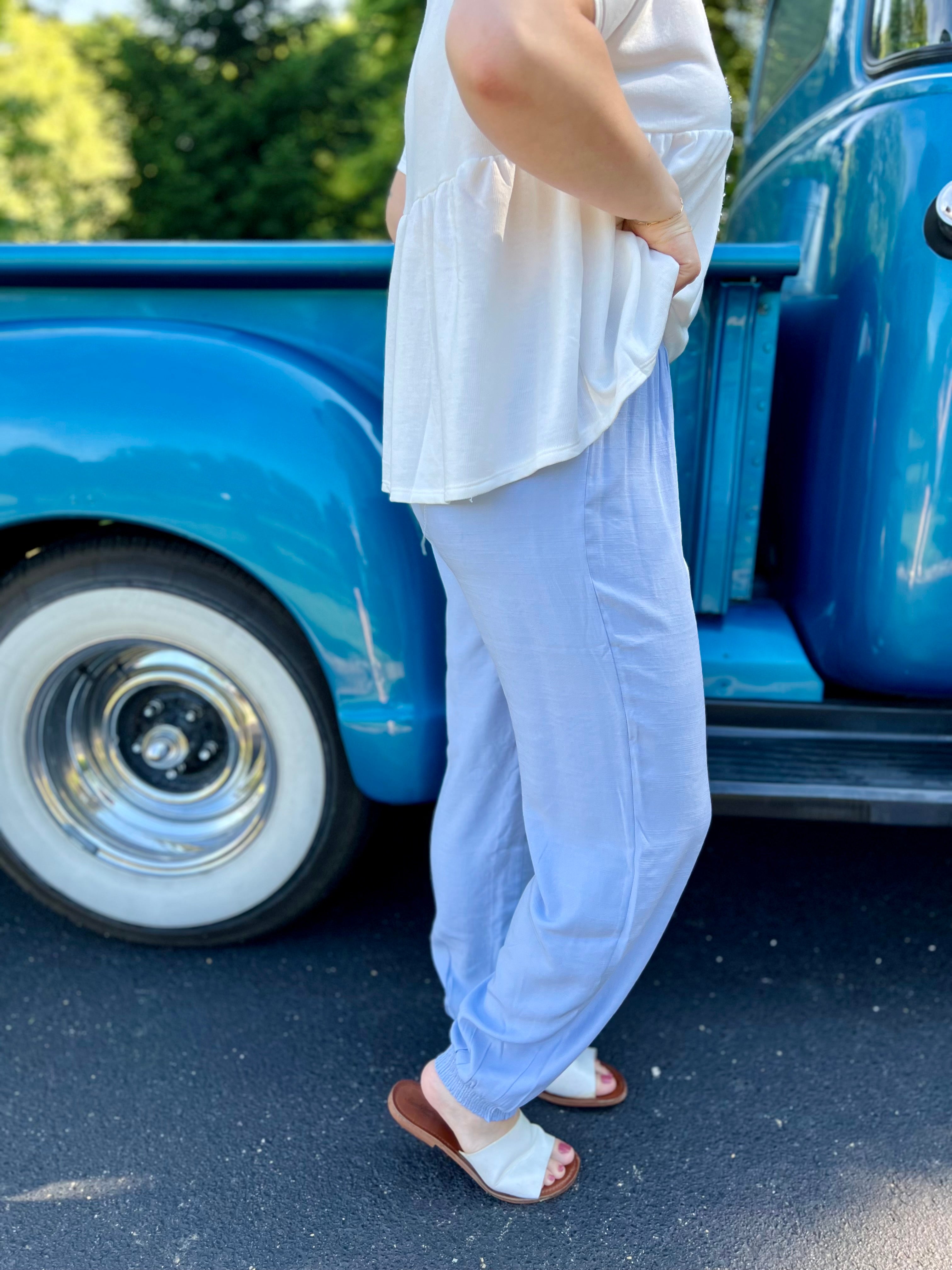 Chambray Jogger Pants - FINAL SALE