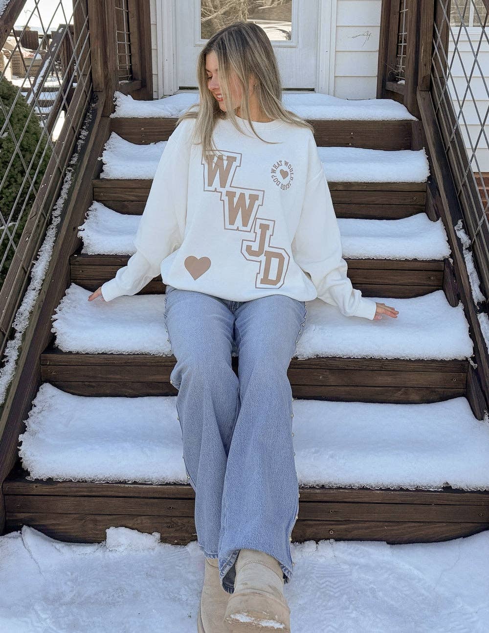 WWJD Varsity Crewneck