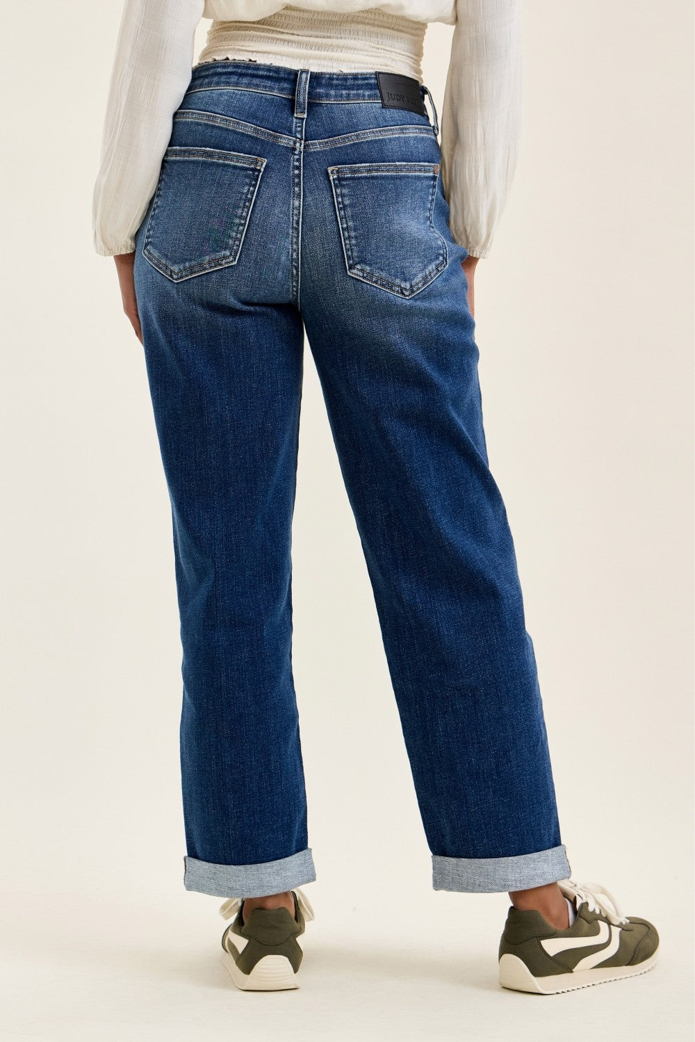 Mid Rise Boyfriend Jeans
