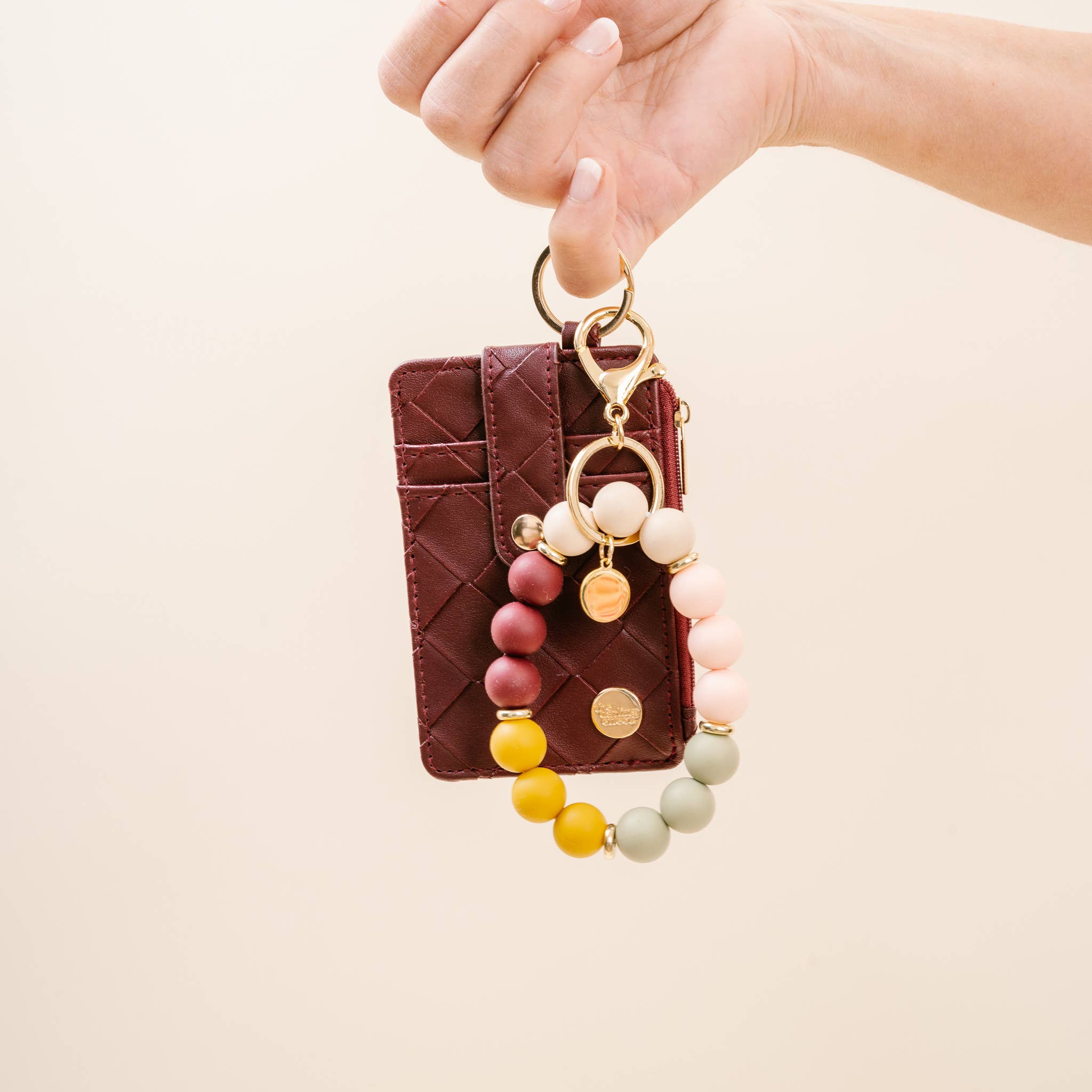 Hands-Free Keychain Wristlet - Autumn Sunset