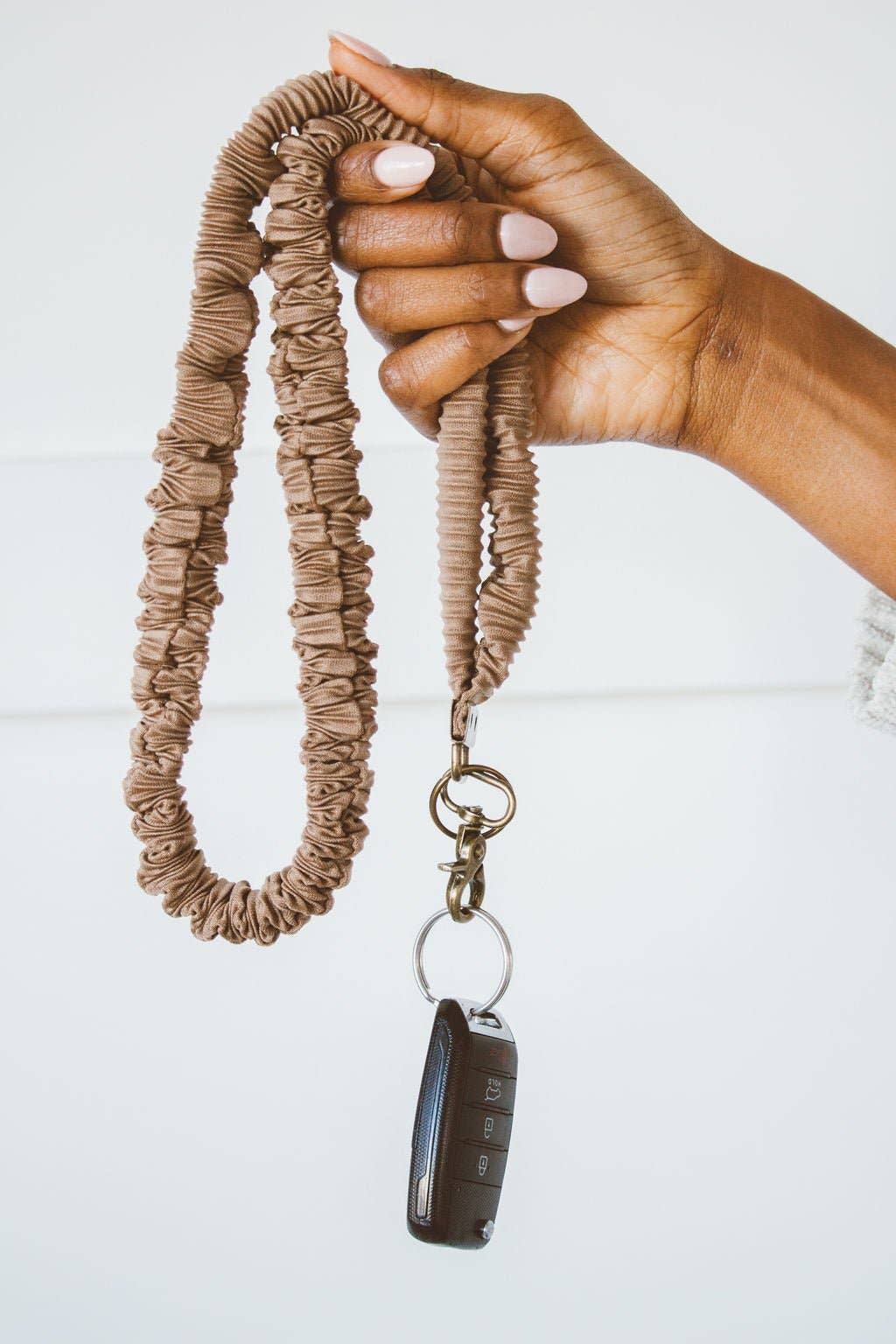 Brown Rippled Lanyard