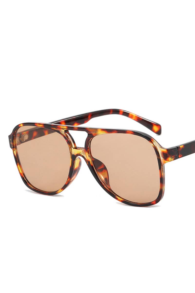 Leopard Aviator Sunglasses