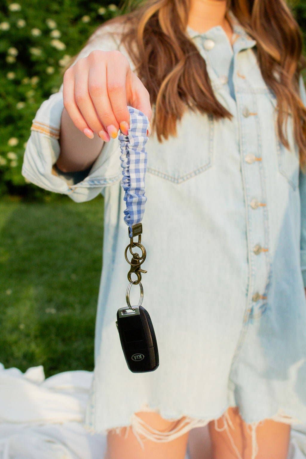 Picnic Gingham Keychain