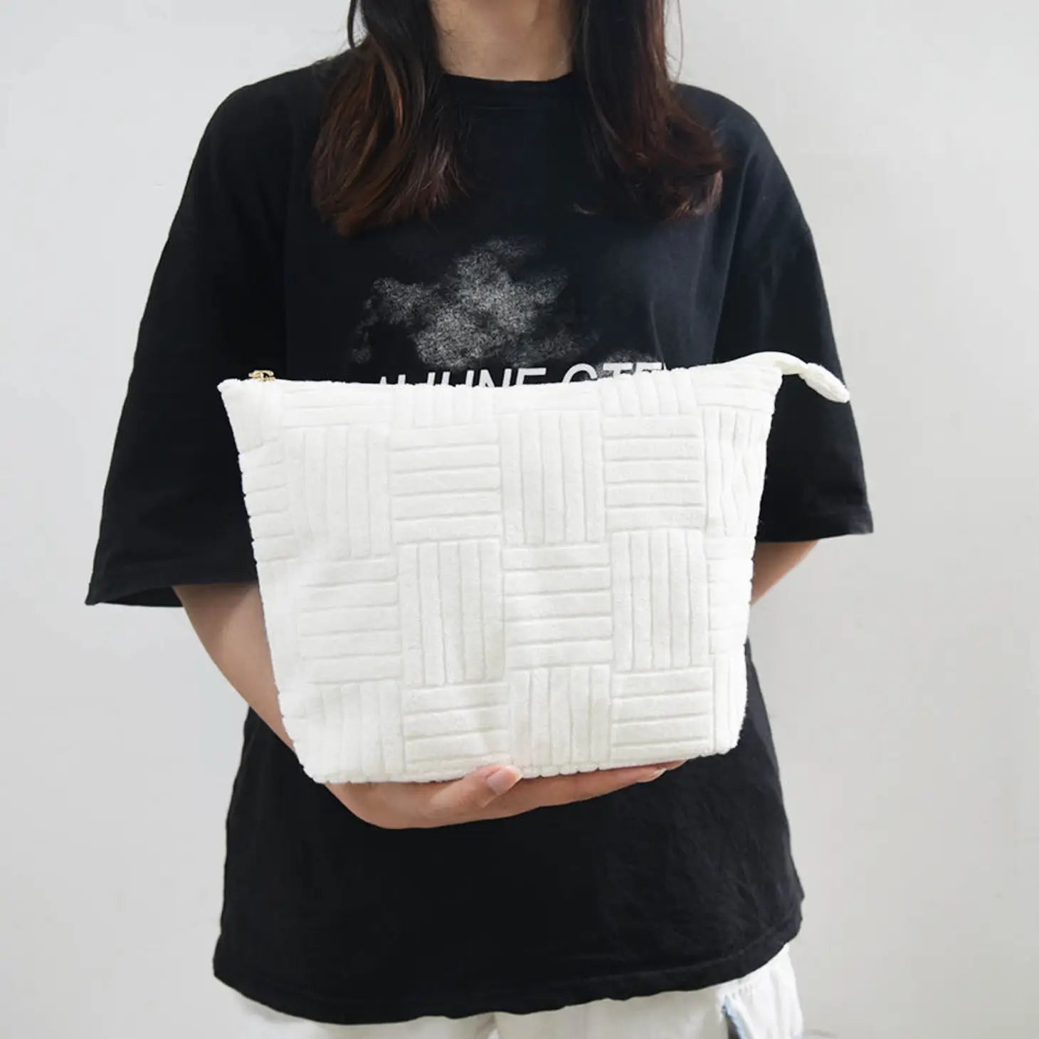 White Terry Pouch
