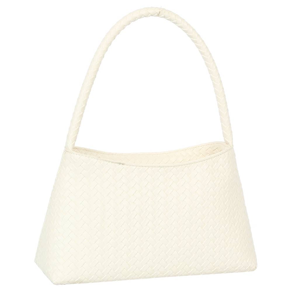 Mustard Woven Shoulder Bag