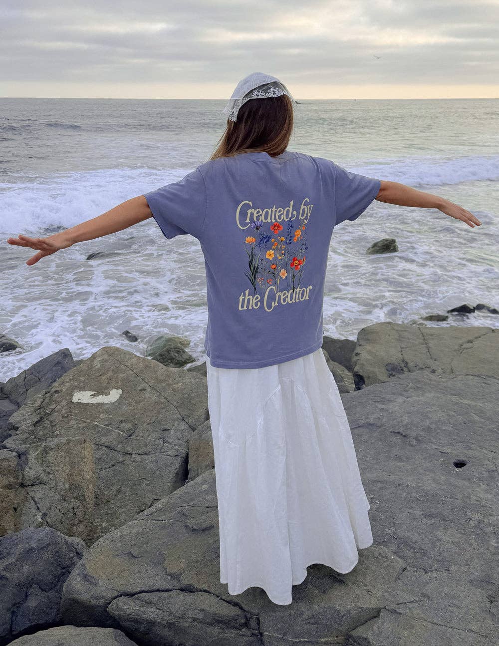 Created by the Creator Plum Tee