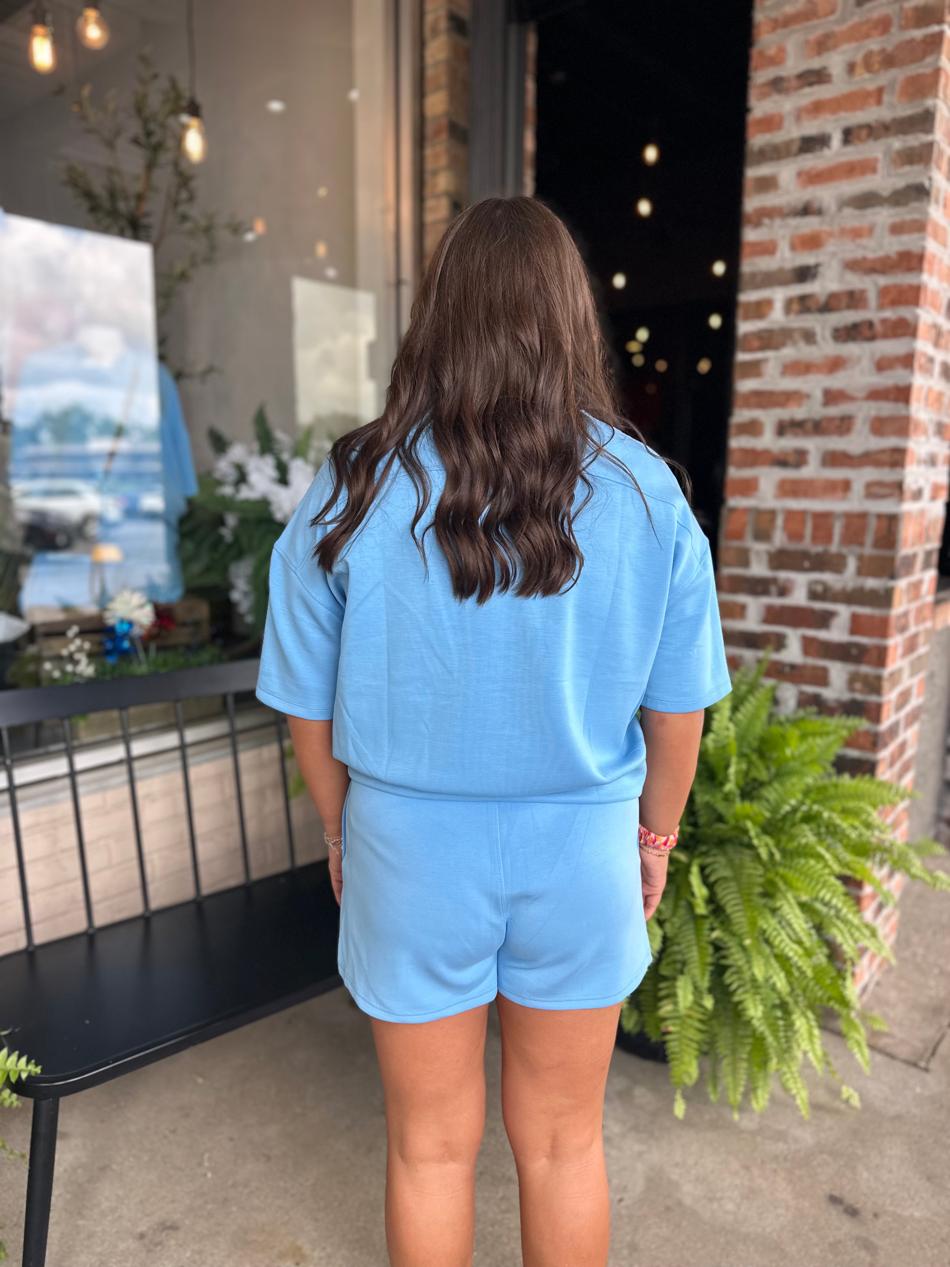 Blue Scuba Lounge Shorts