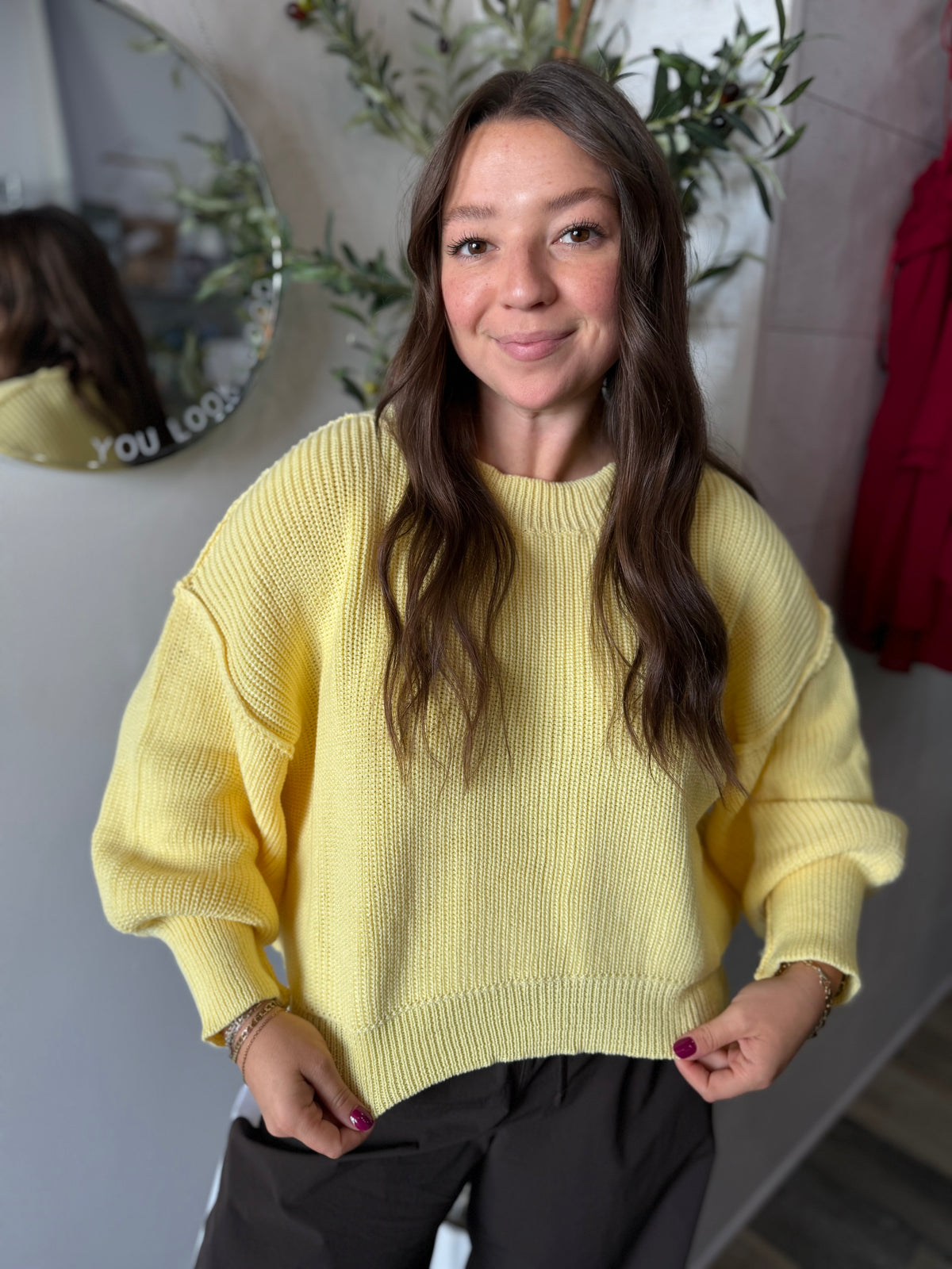 Yellow Pullover Sweater