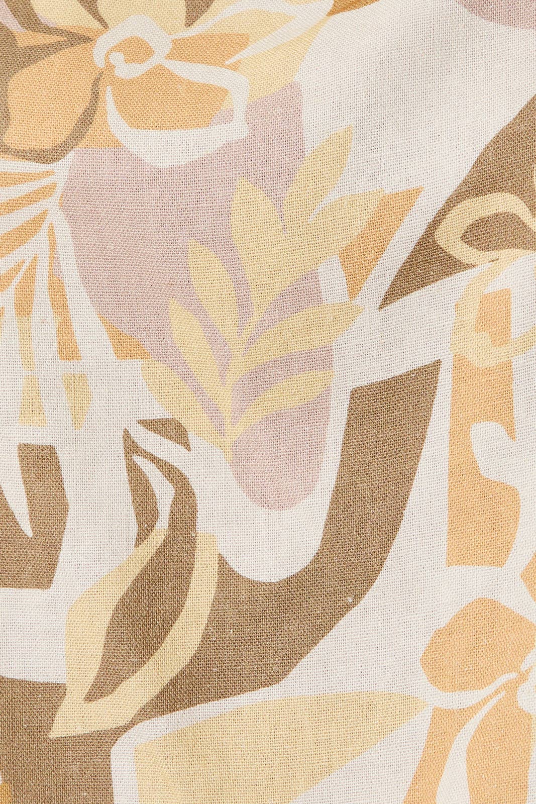 Tropical Square Neck Top