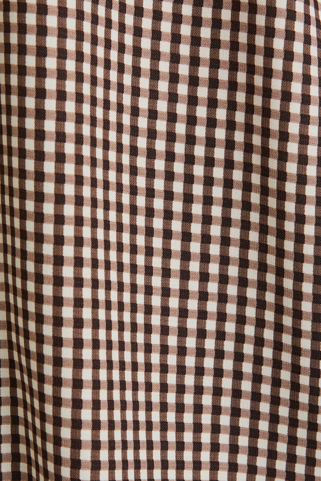 Brown Check Blouse