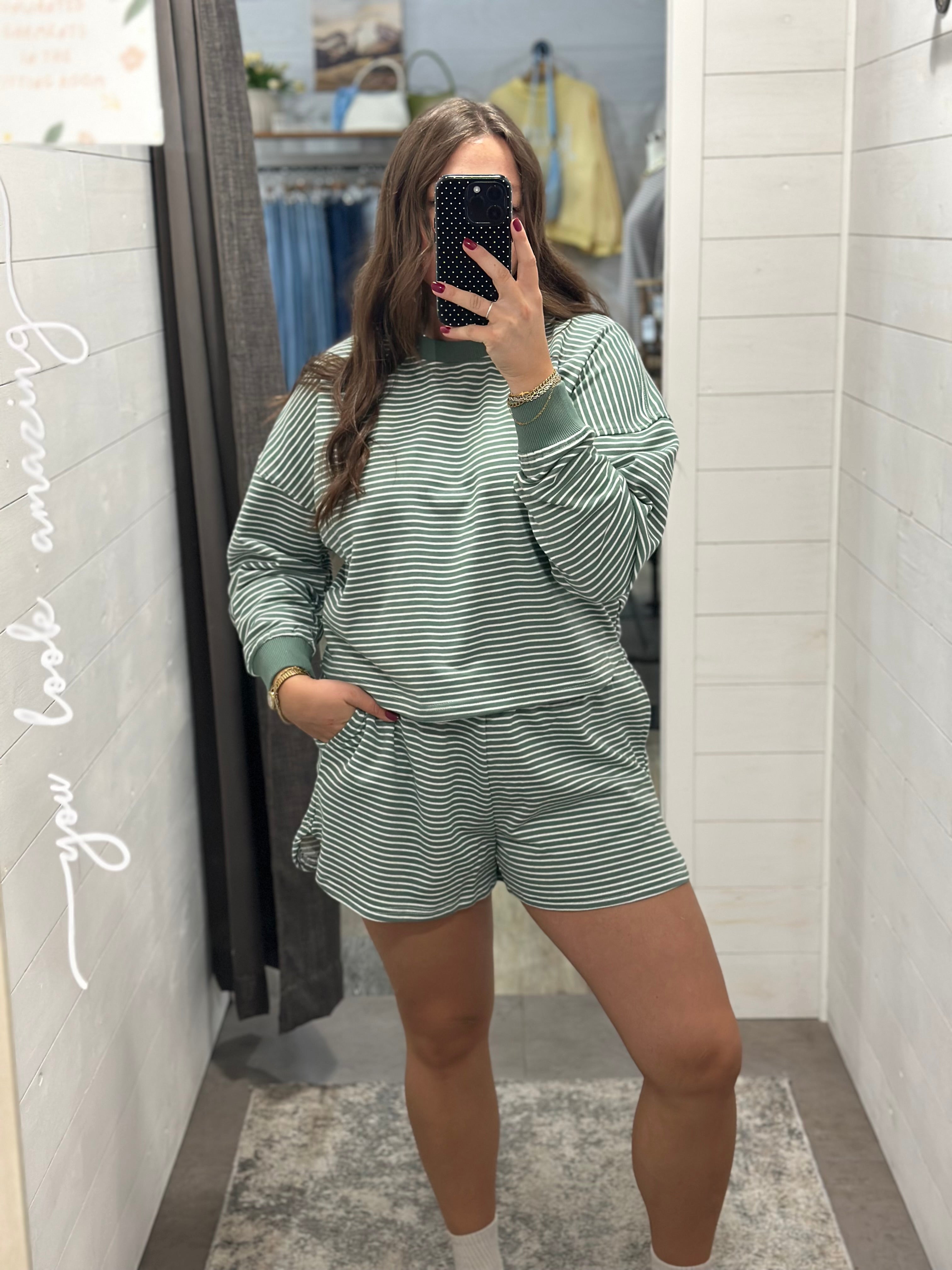 Eucalyptus Stripe Shorts