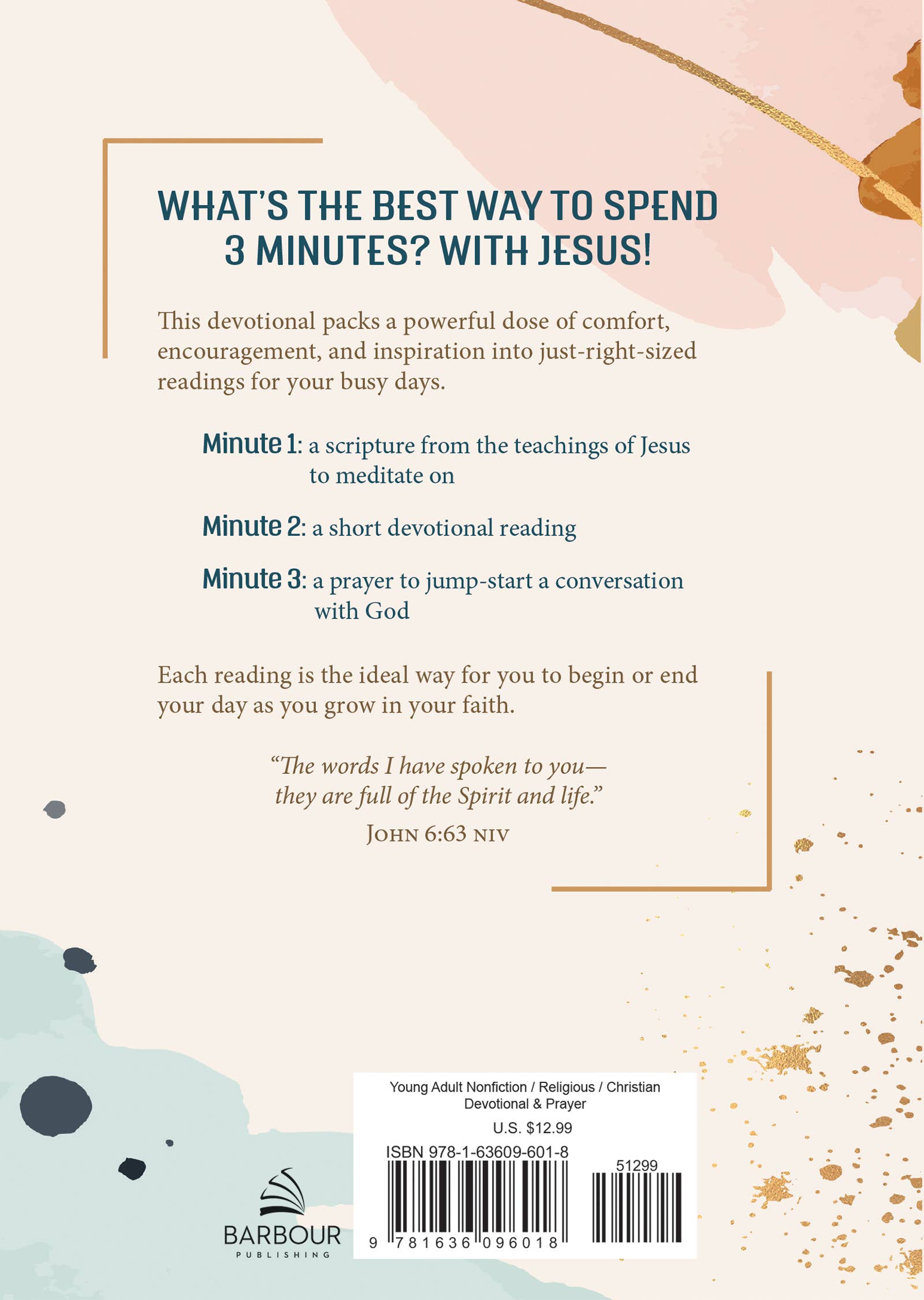 3 Minutes with Jesus: 180 Devotions for Teen Girls