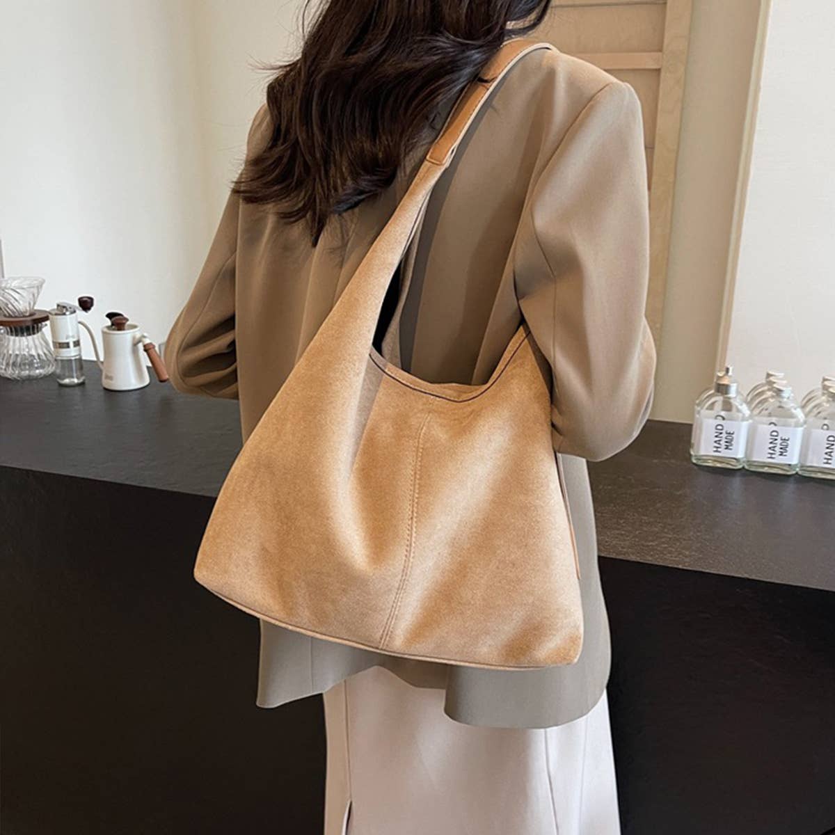 Khaki Tote Bag