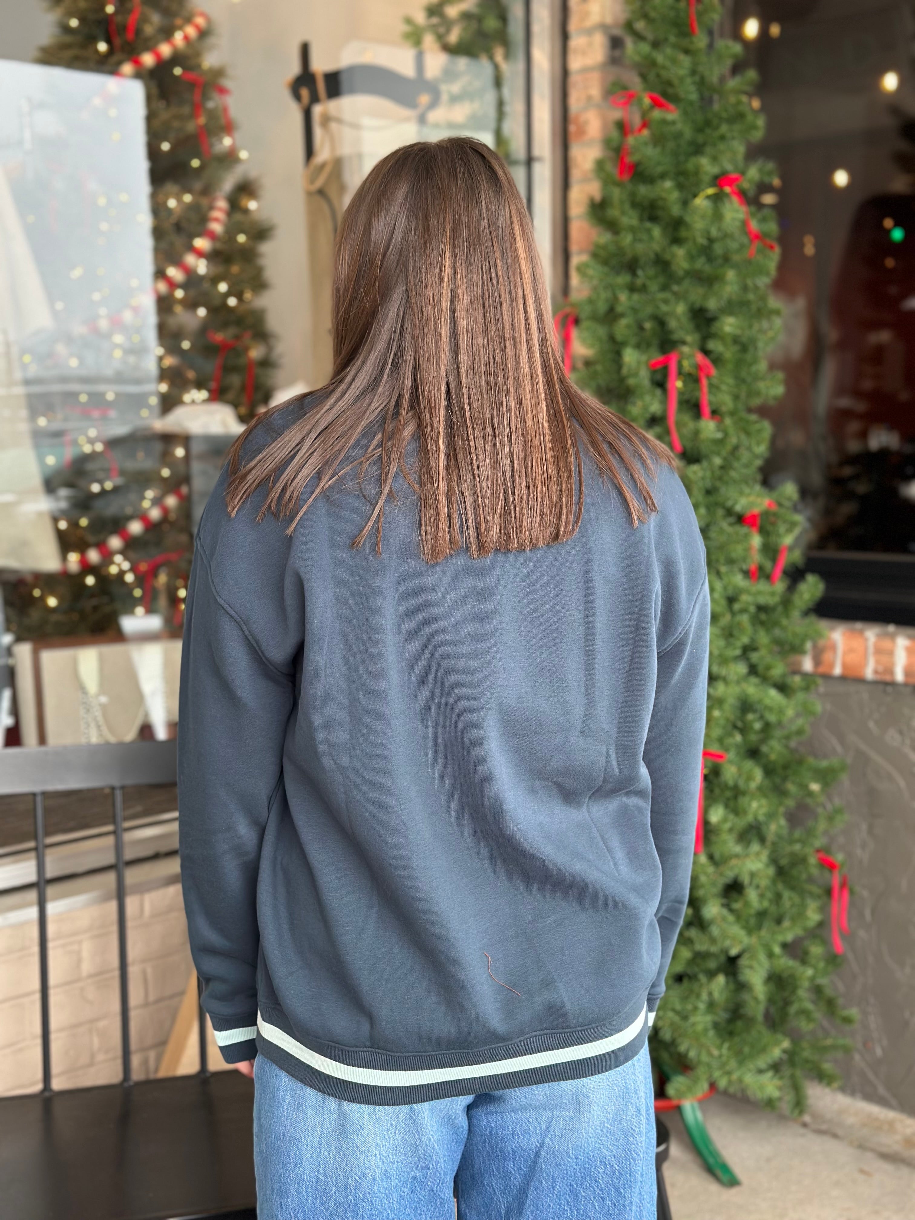 Blue Vintage Star Crewneck