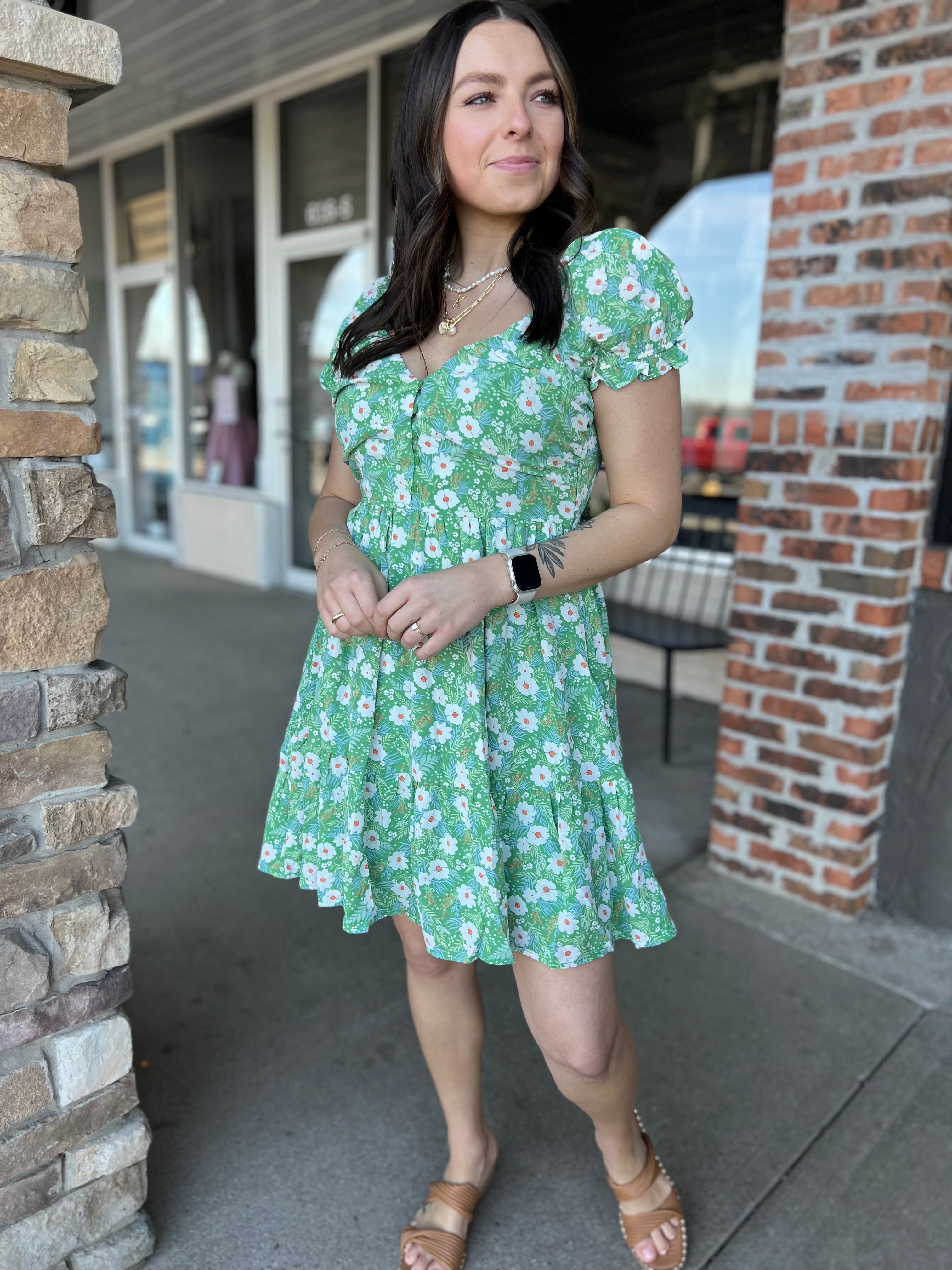 Fern Floral Mini Dress - FINAL SALE