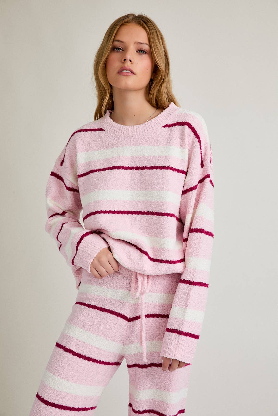 Pink Stripe Sweater