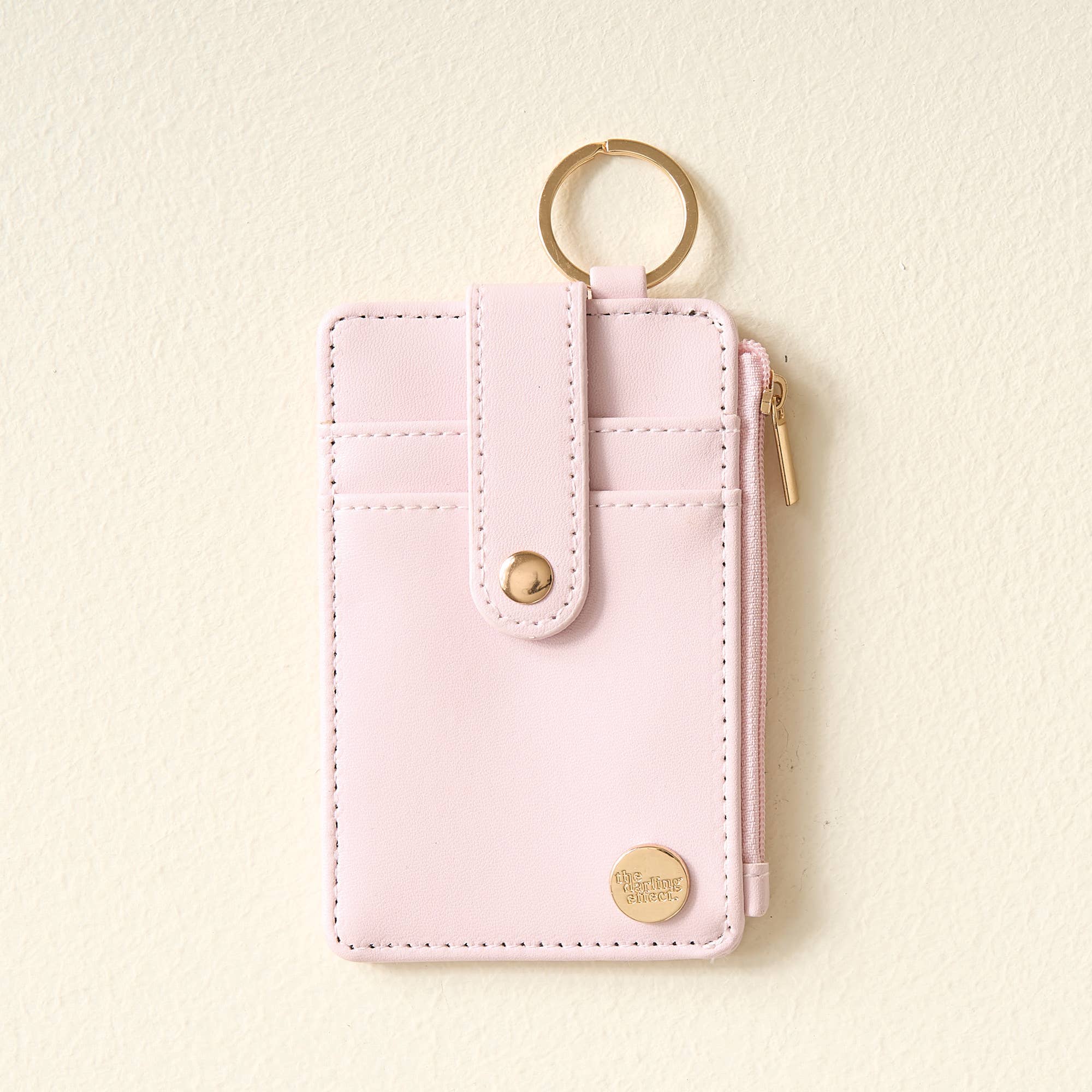 Keychain Wallet-Pale Pink