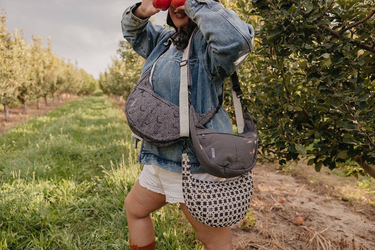 Gray Crescent Bag