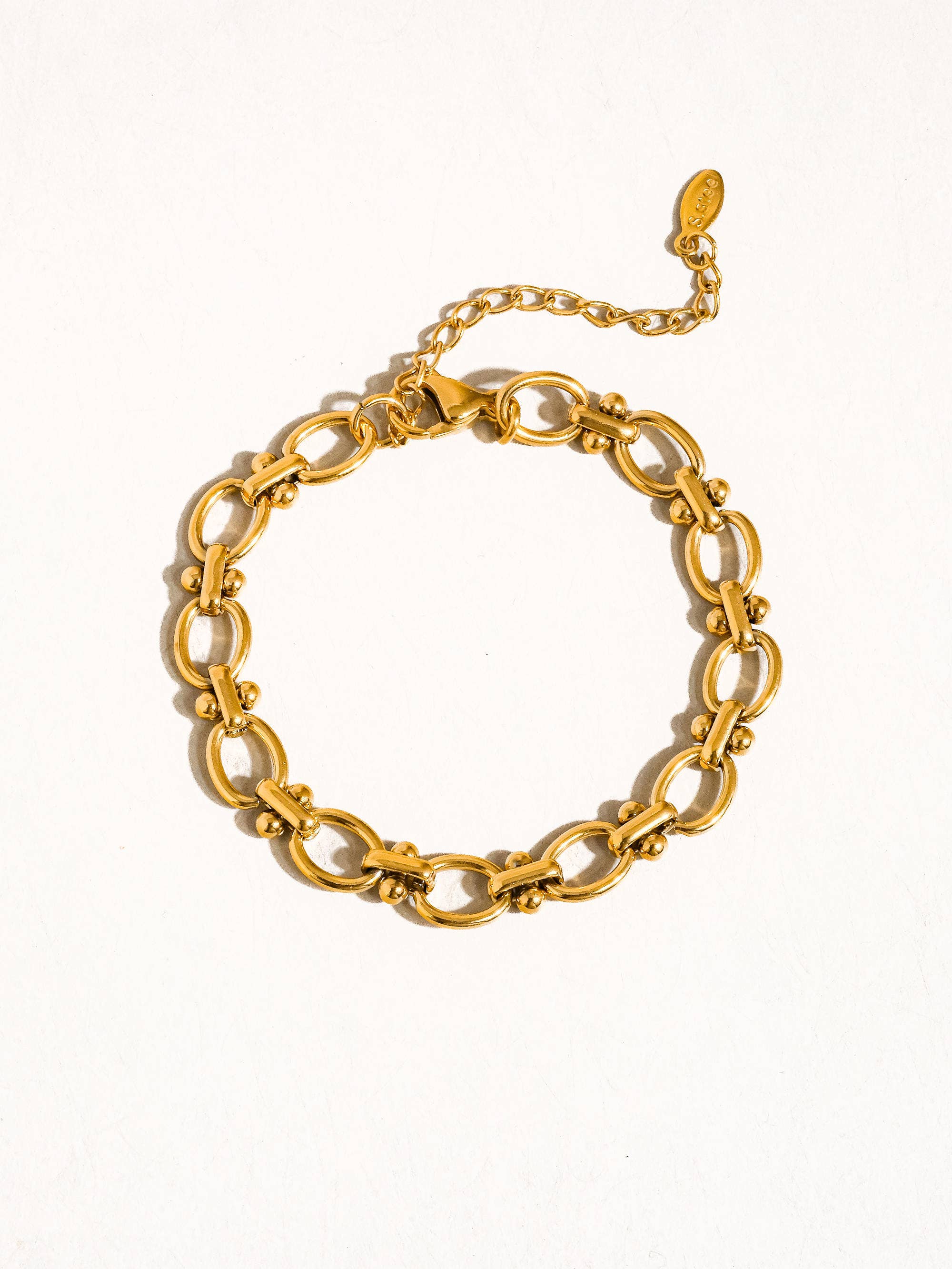 18K Gold Non-Tarnish Braided Chain Bracelet