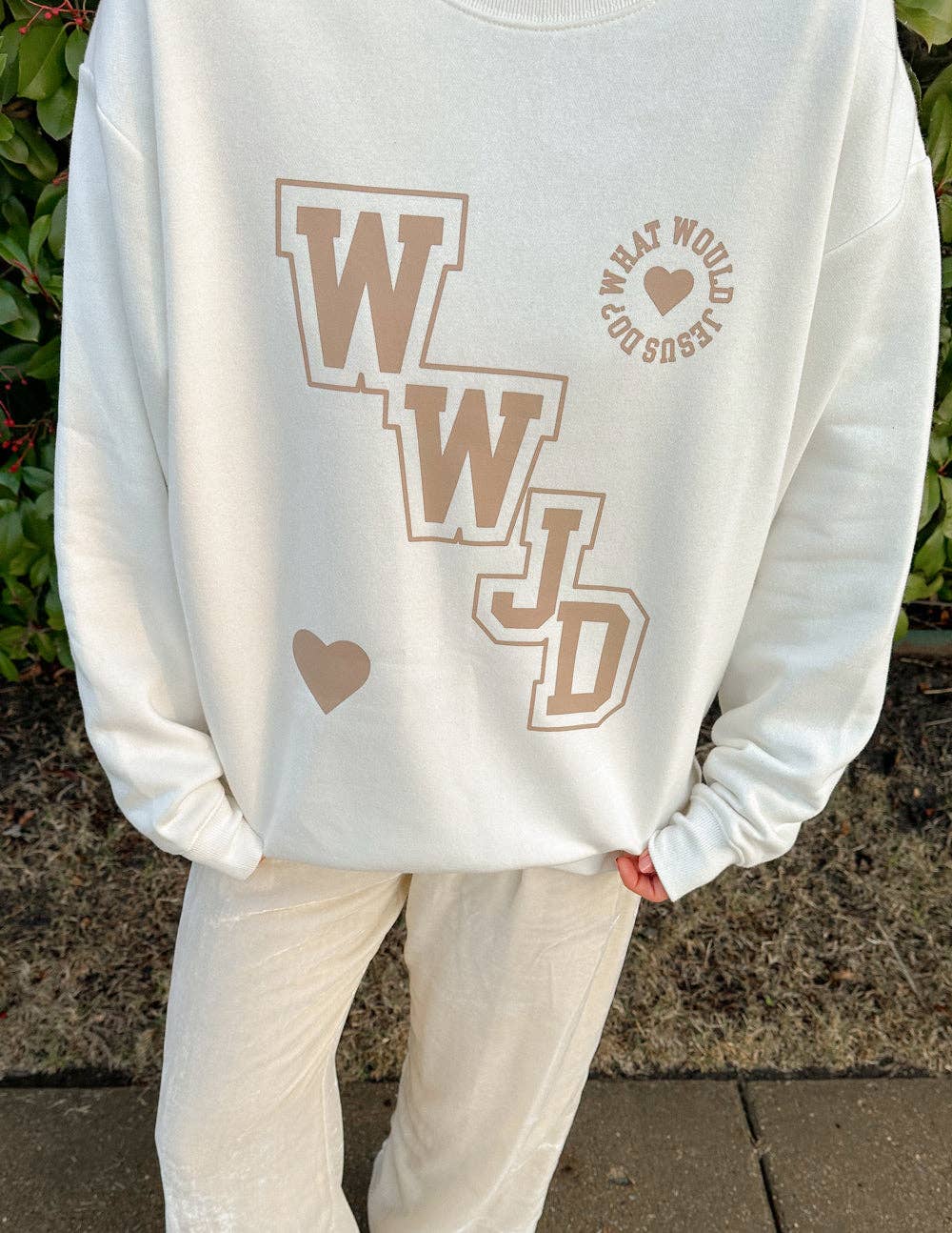 WWJD Varsity Crewneck