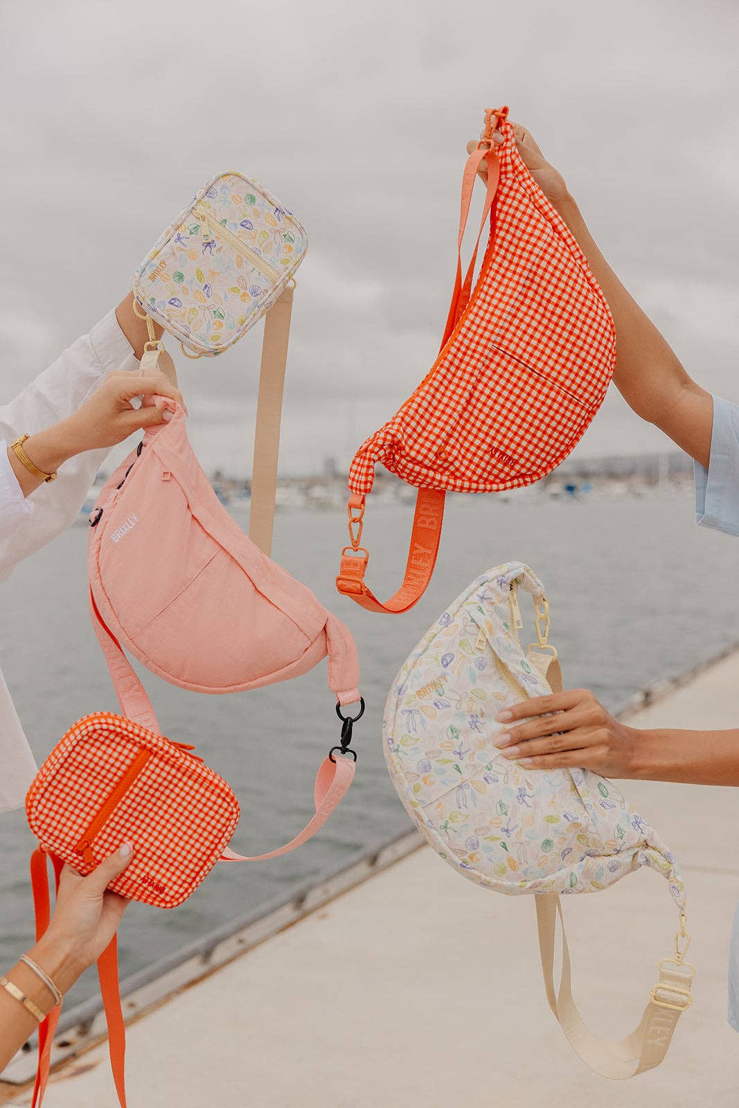 Peach Crescent bag